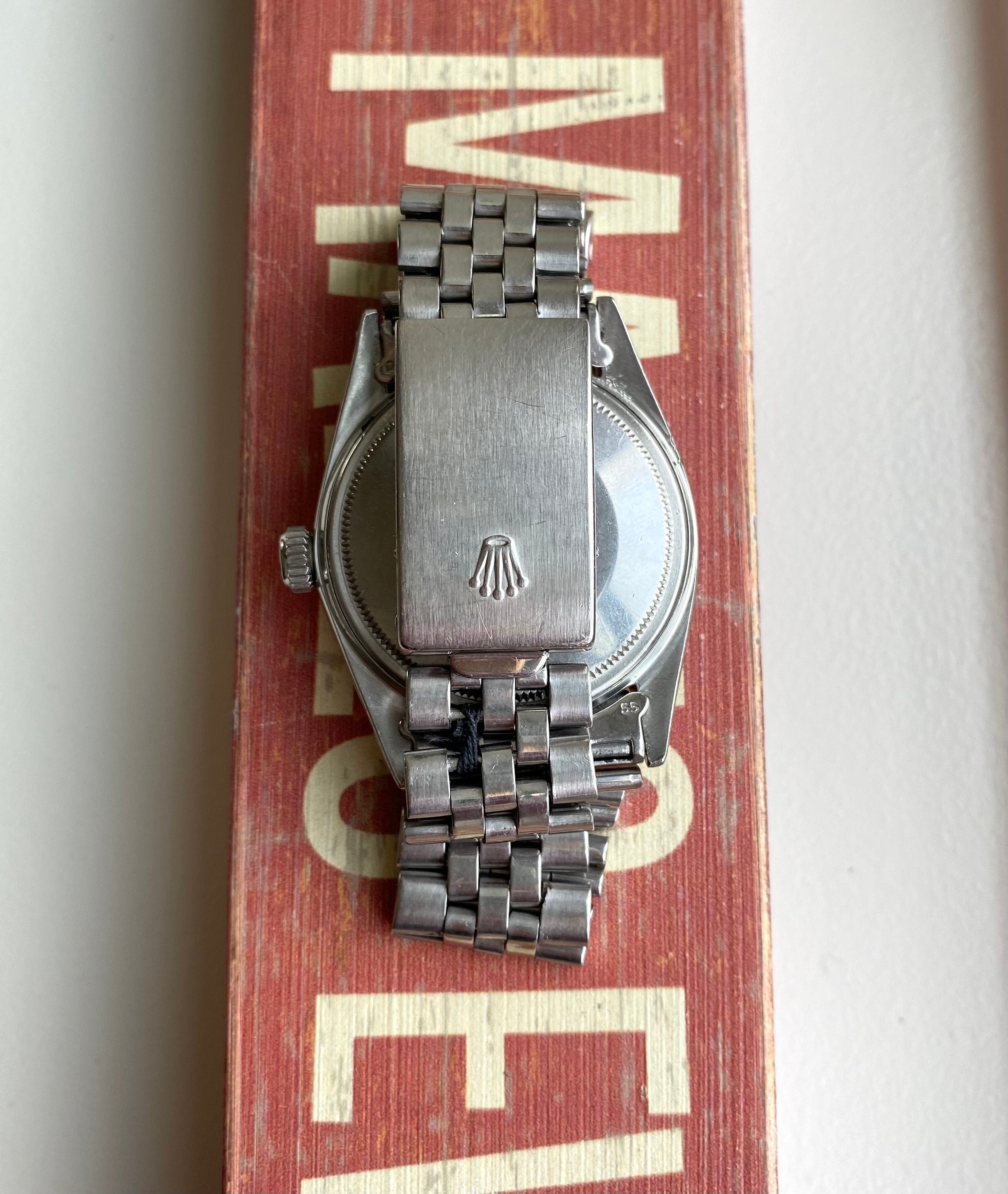 Vintage Rolex Datejust 1601 60s Automatic Silver Patina Dial w/ Bracelet Watch