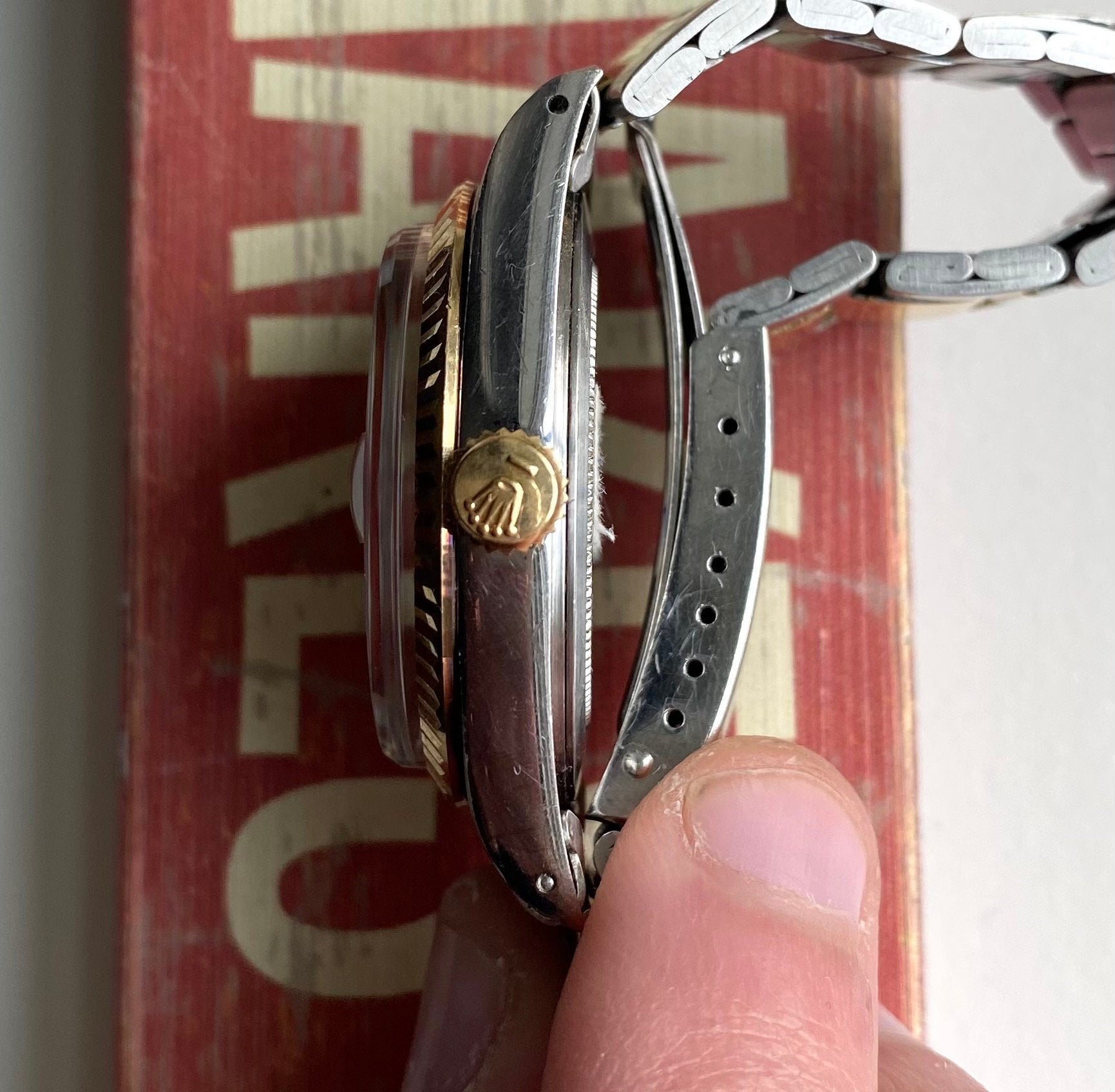 Tudor Oysterprince Dateday Quickset Champagne Sunburst Dial Two Tone Watch