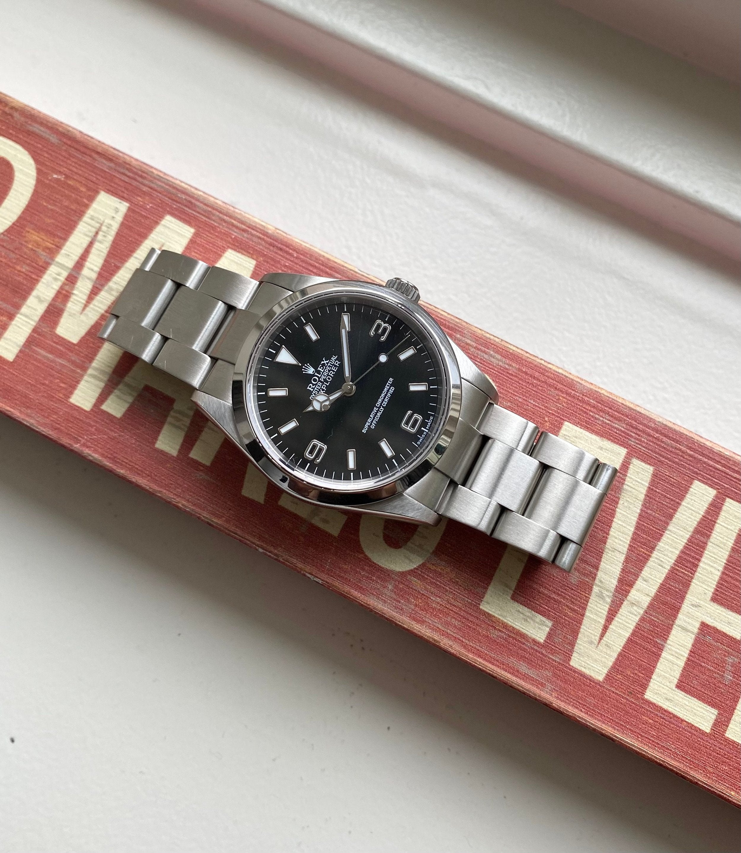 Rolex Explorer Reference 114270 2000s Black Dial 36mm Oyster Case w/ Box and Papers