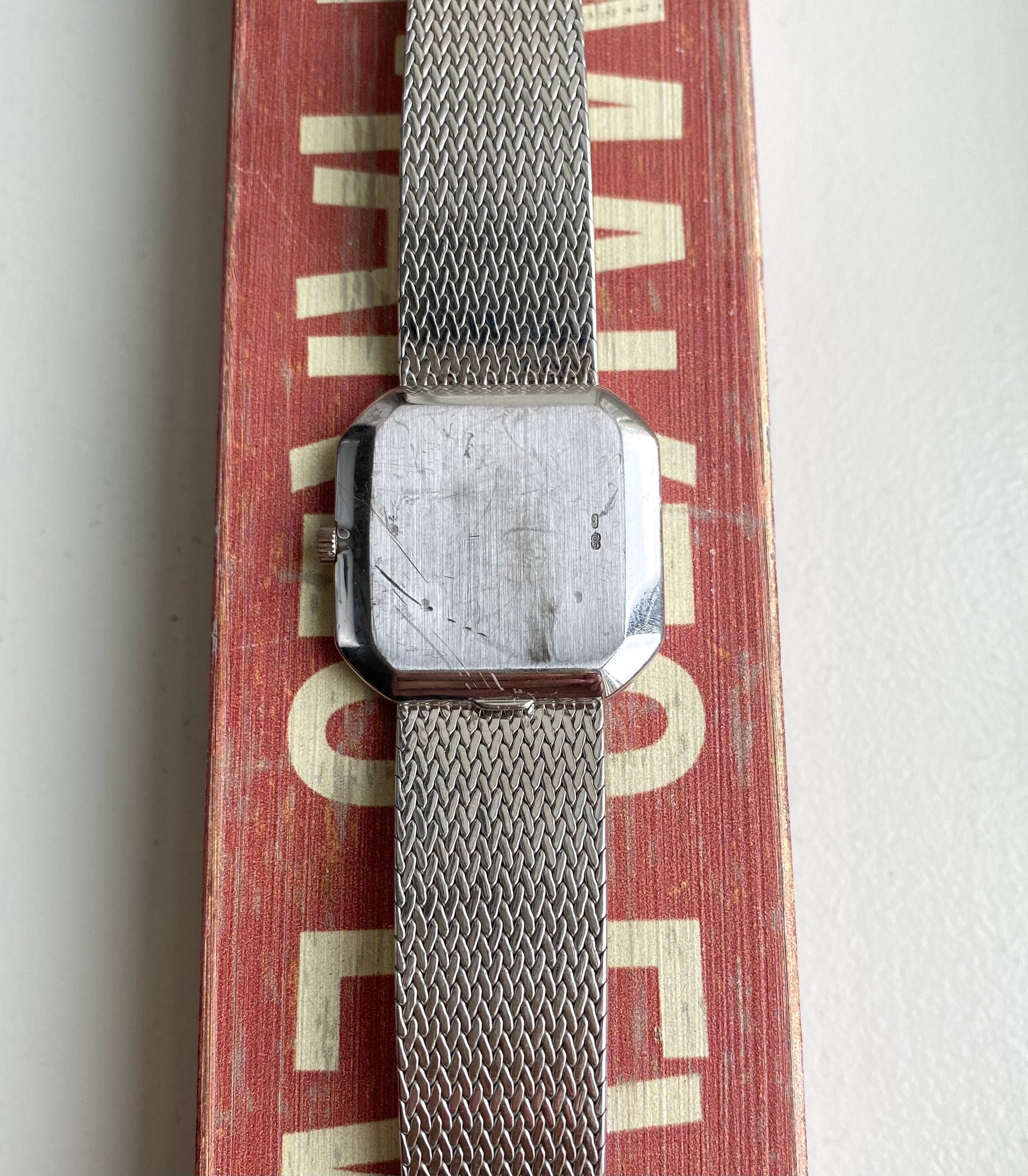 Vintage Patek Philippe 70s 18K White Gold Manual Wind White Dial w/ Bracelet