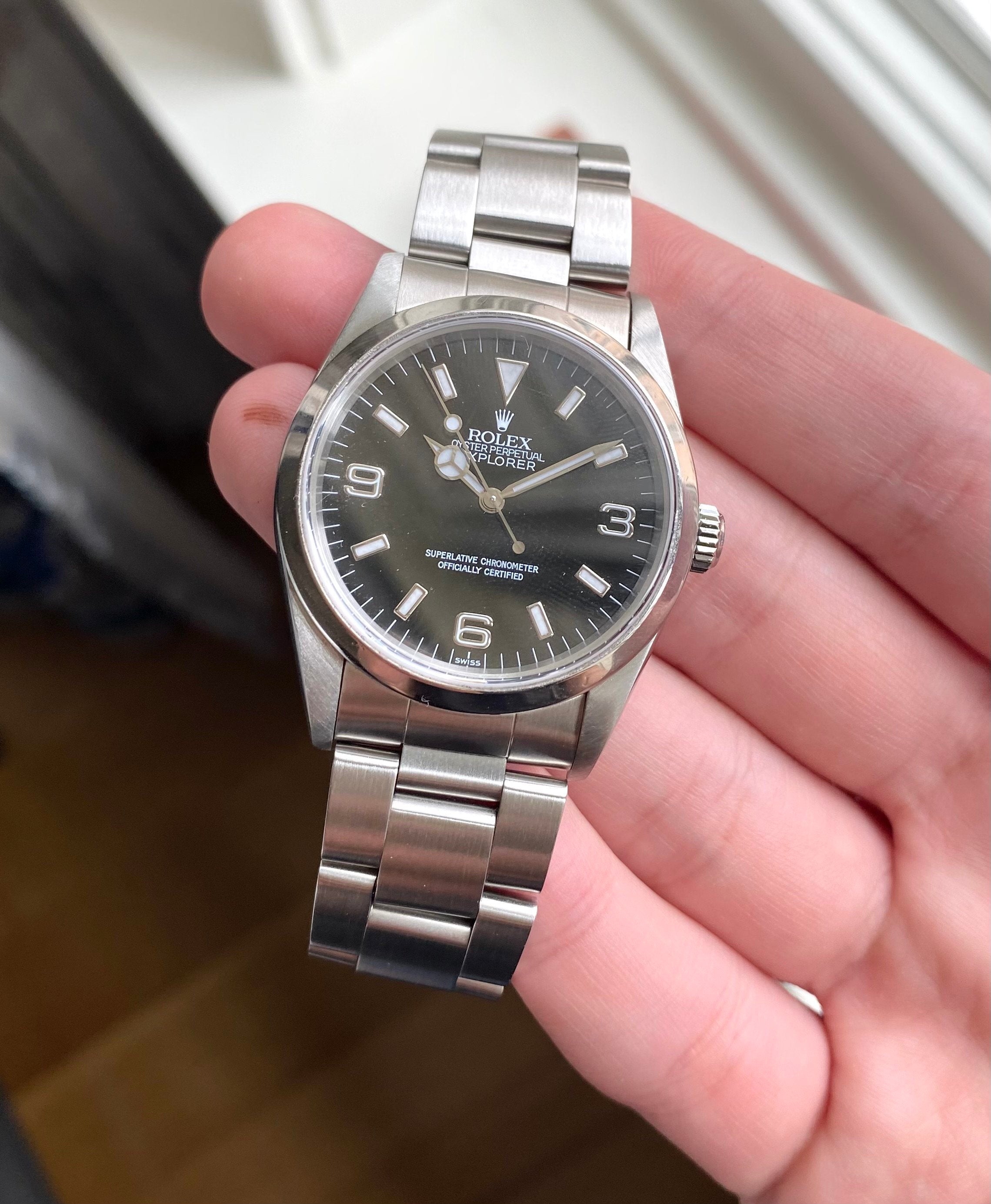 Rolex Explorer Reference 14270 2000s Black Dial 36mm Watch