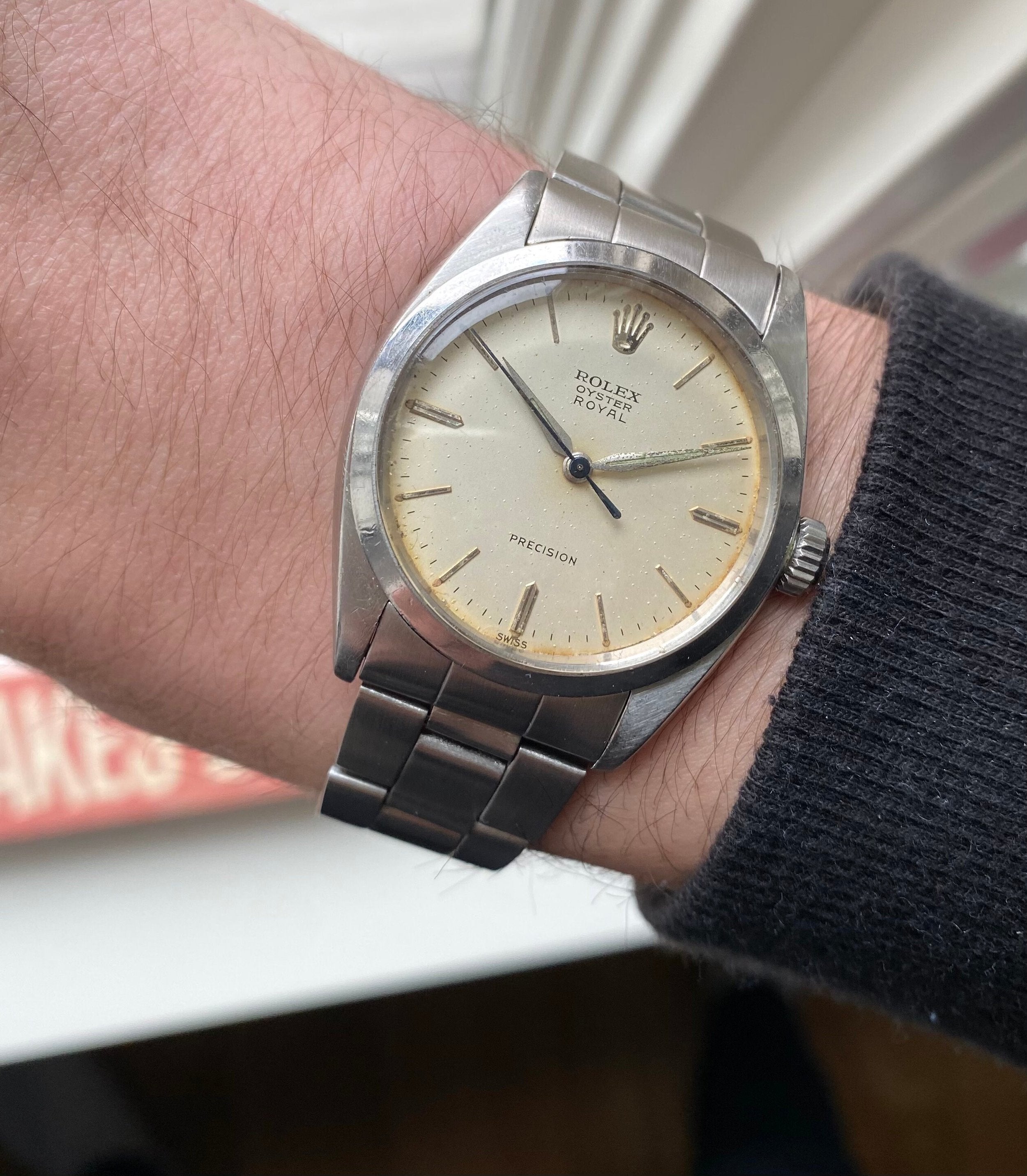 Vintage Rolex Oysterroyal Ref 6427 Manual Wind Cream Dial Serviced Watch