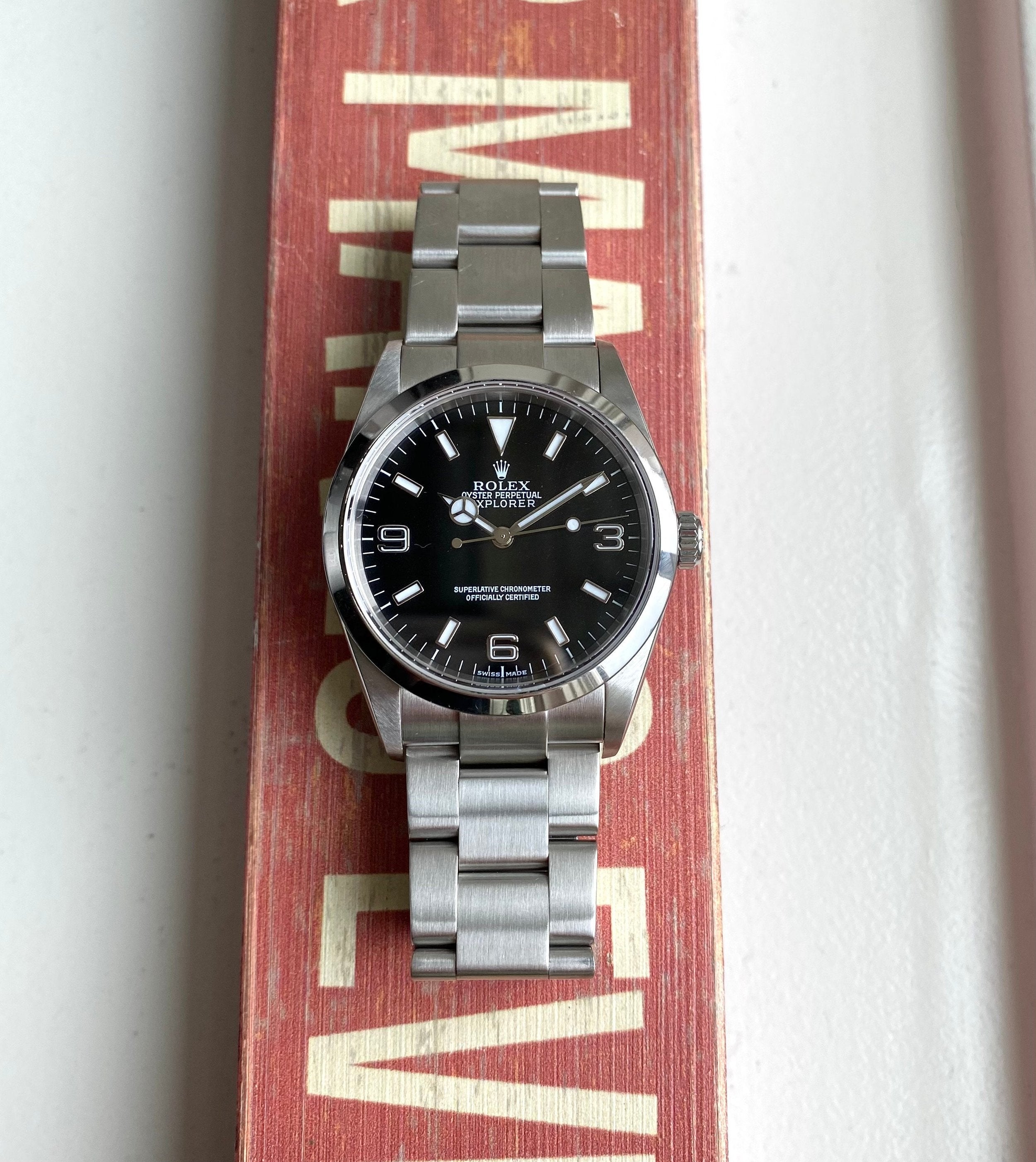 Rolex Explorer Reference 114270 2000s Black Dial 36mm Oyster Case w/ Box and Papers