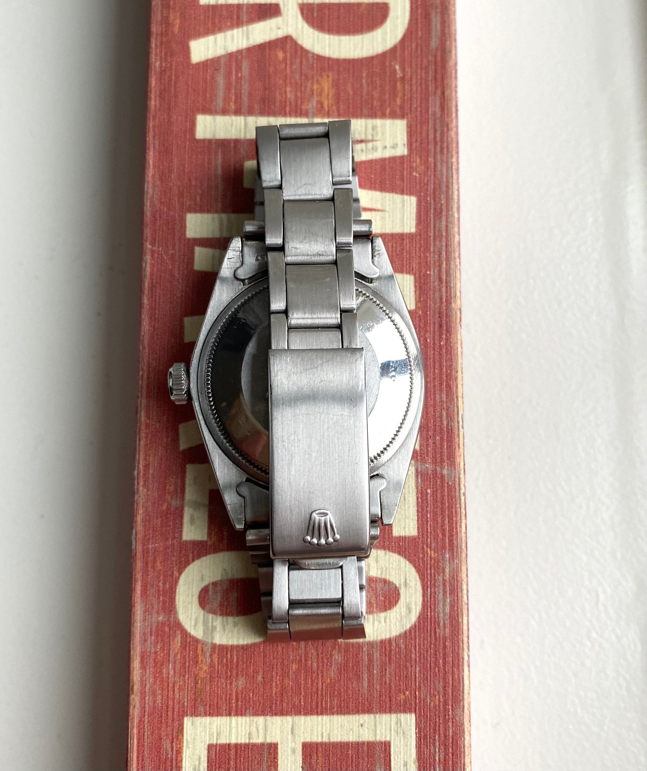 Vintage Rolex Air-King Date 5700 Precision Automatic Silver Linen Dial 34mm Watch