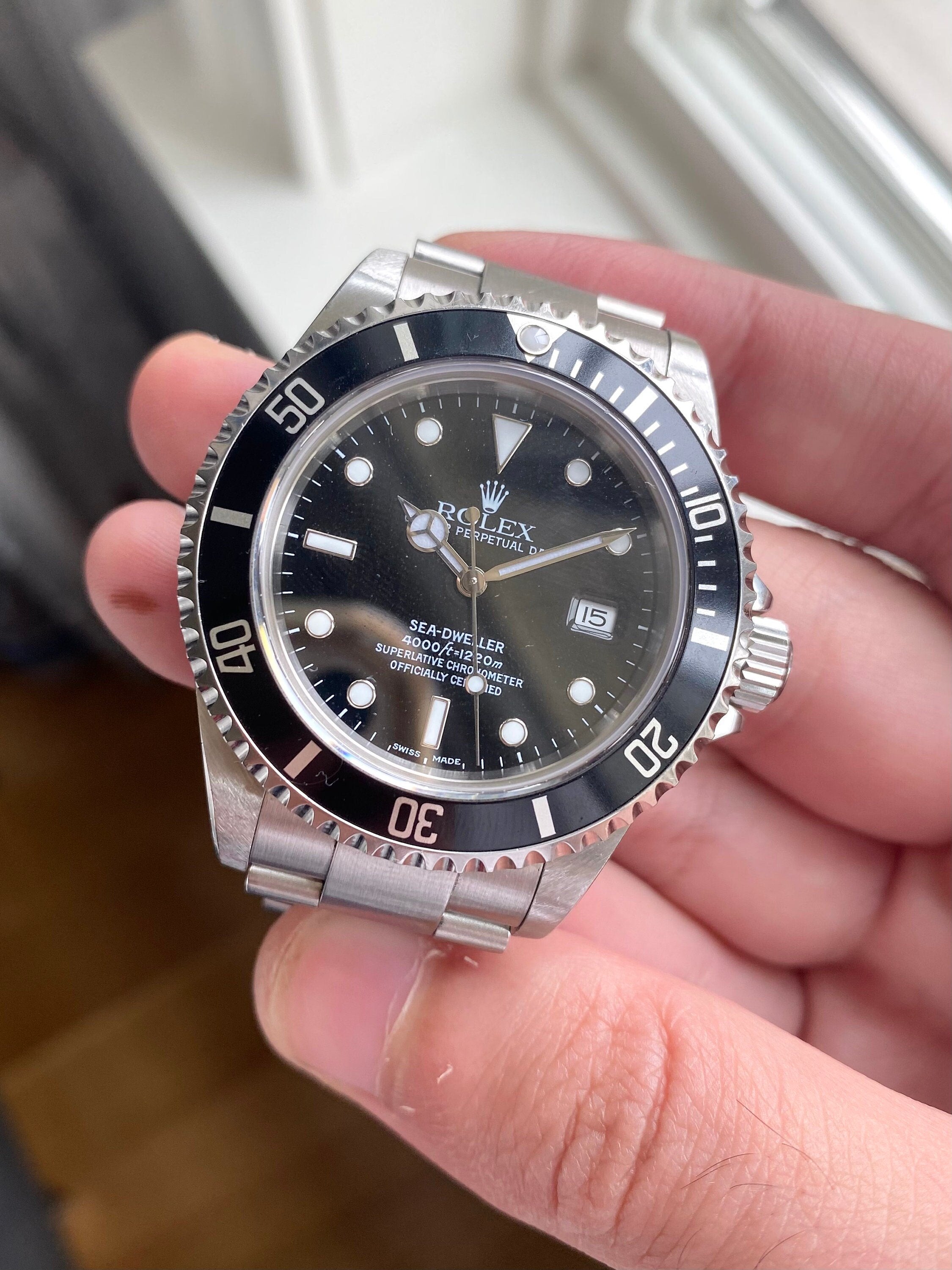 Rolex Sea Dweller Reference 16600 90s 40mm Black Dial Automatic Watch