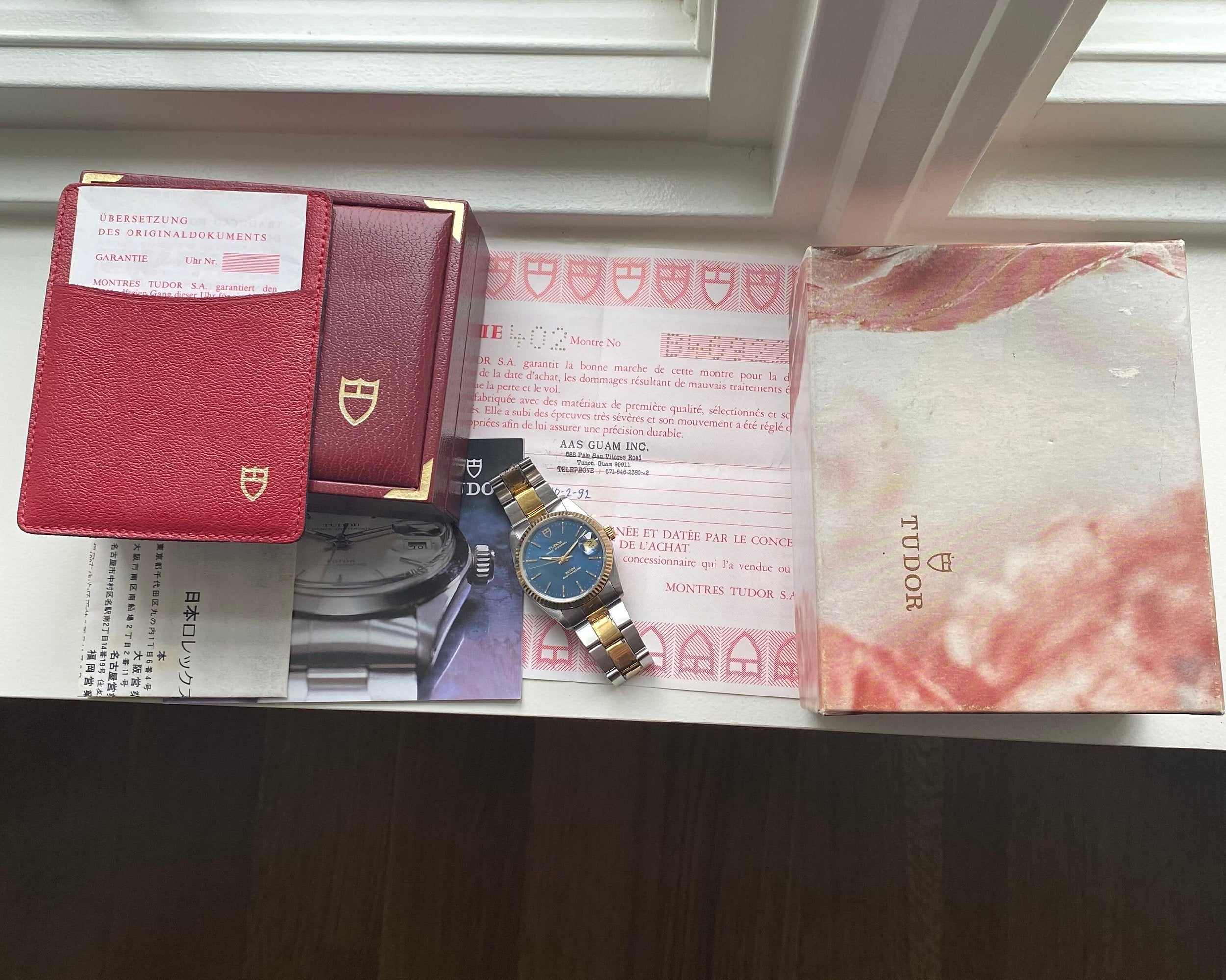 Tudor Prince Oysterdate 74033 Two Tone Automatic Blue Dial w/ Box - Papers Watch