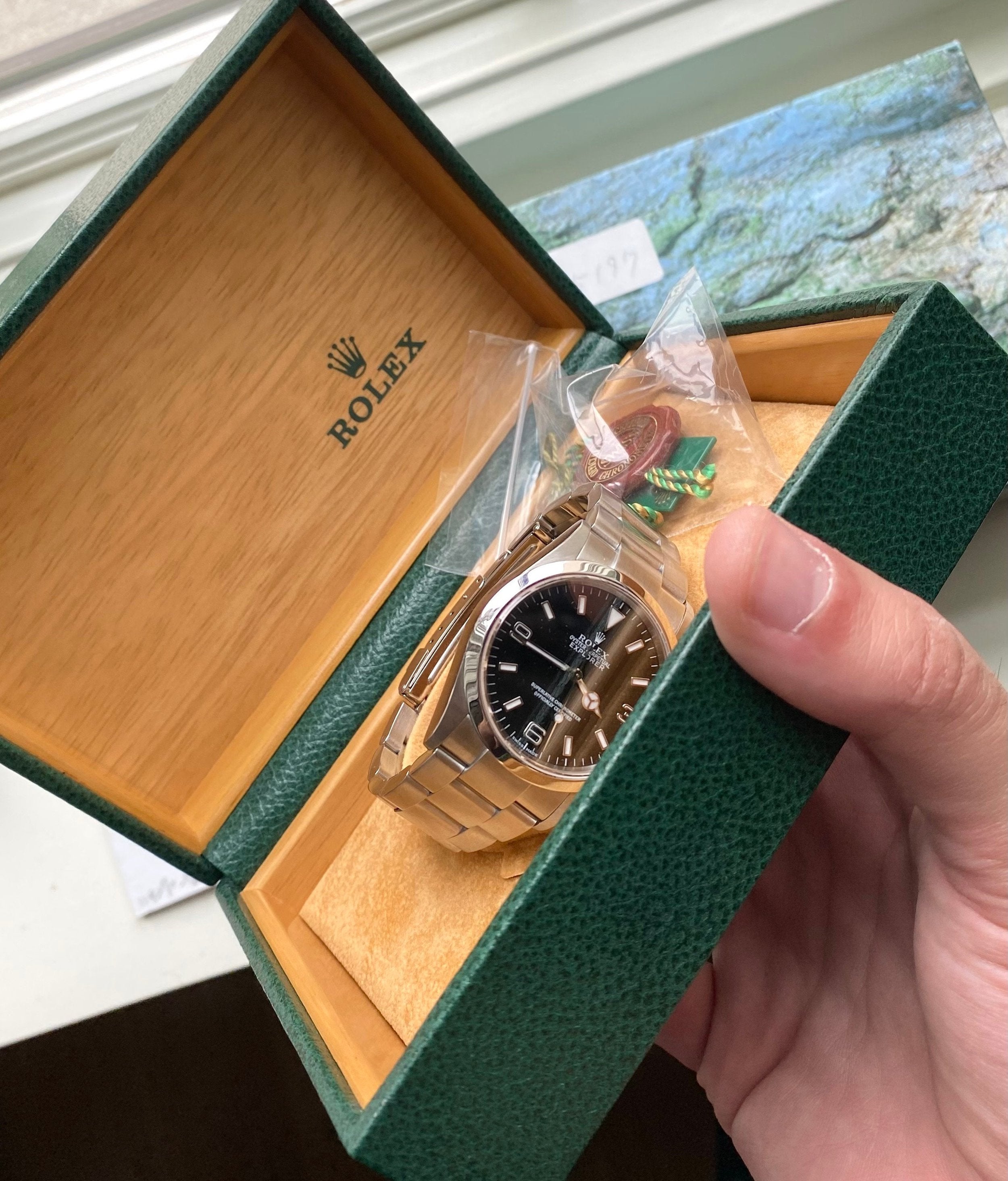 Rolex Explorer Reference 114270 2000s Black Dial 36mm Oyster Case w/ Box and Papers