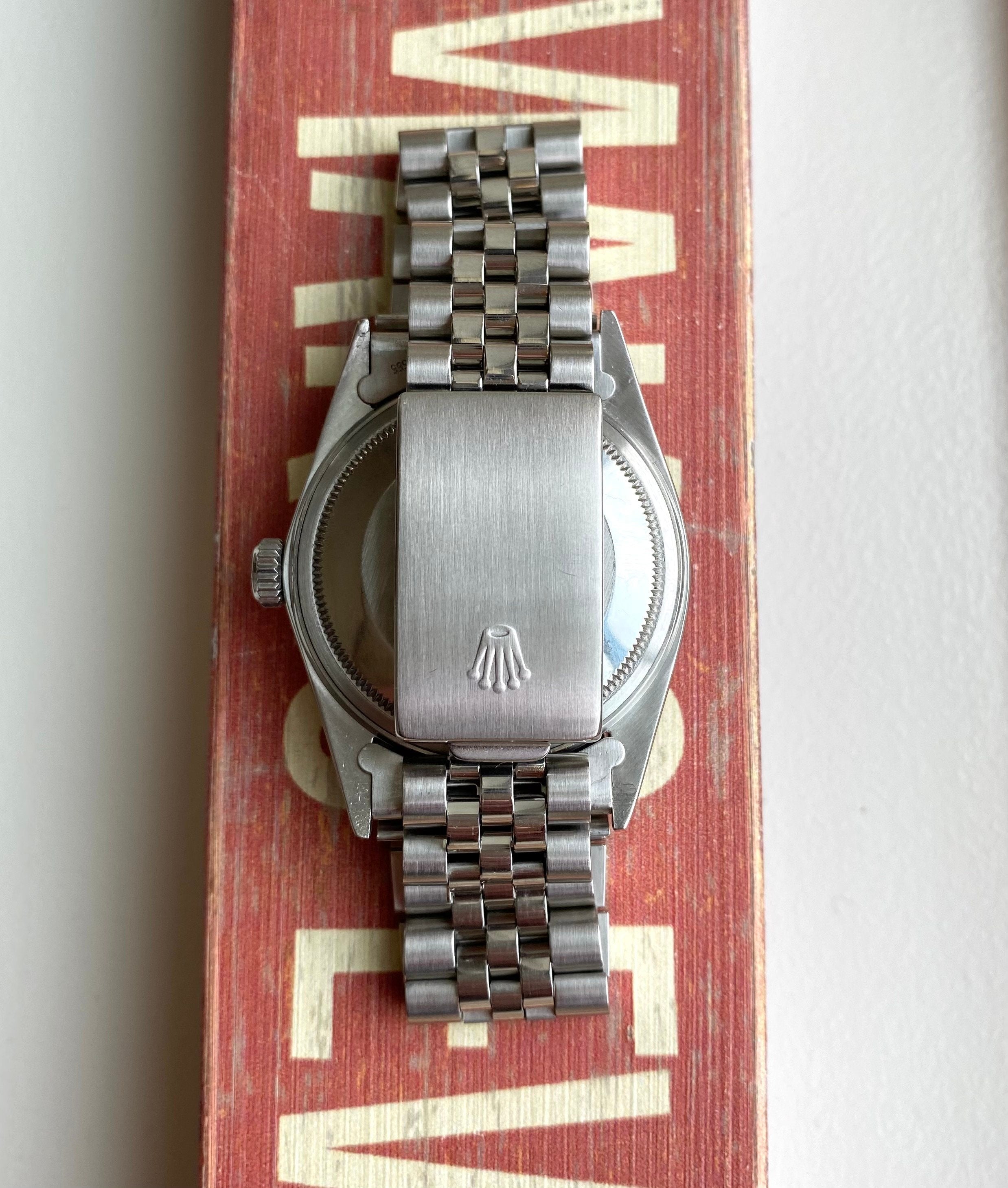 Rolex Datejust 80s Ref 16014 Silver Linen Dial Quickset 36mm Watch