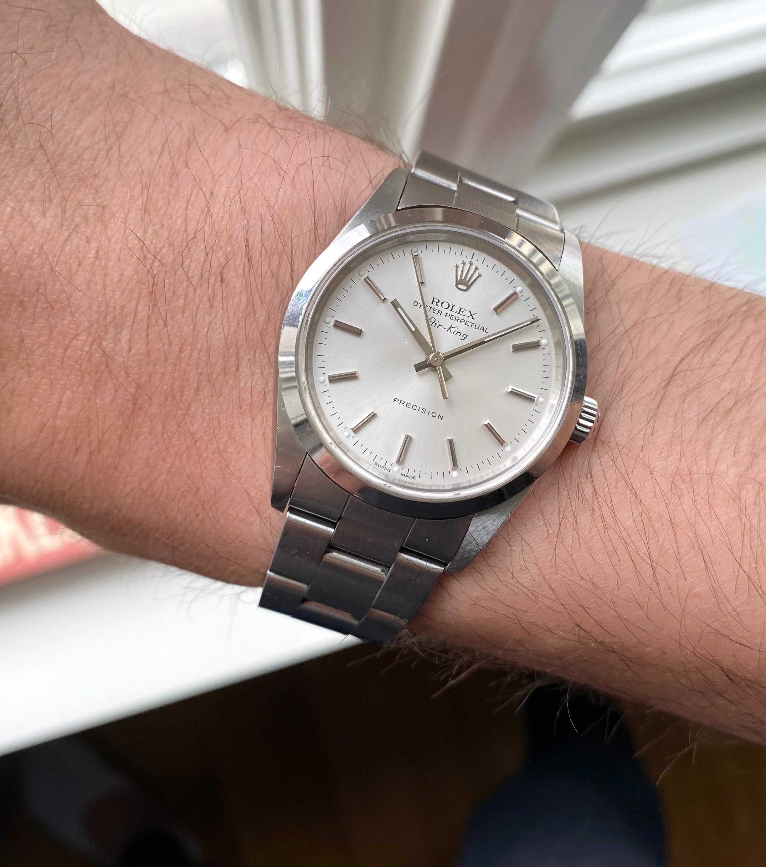Rolex Air-King OP Silver Dial Automatic Ref 14000 w/ Papers Watch