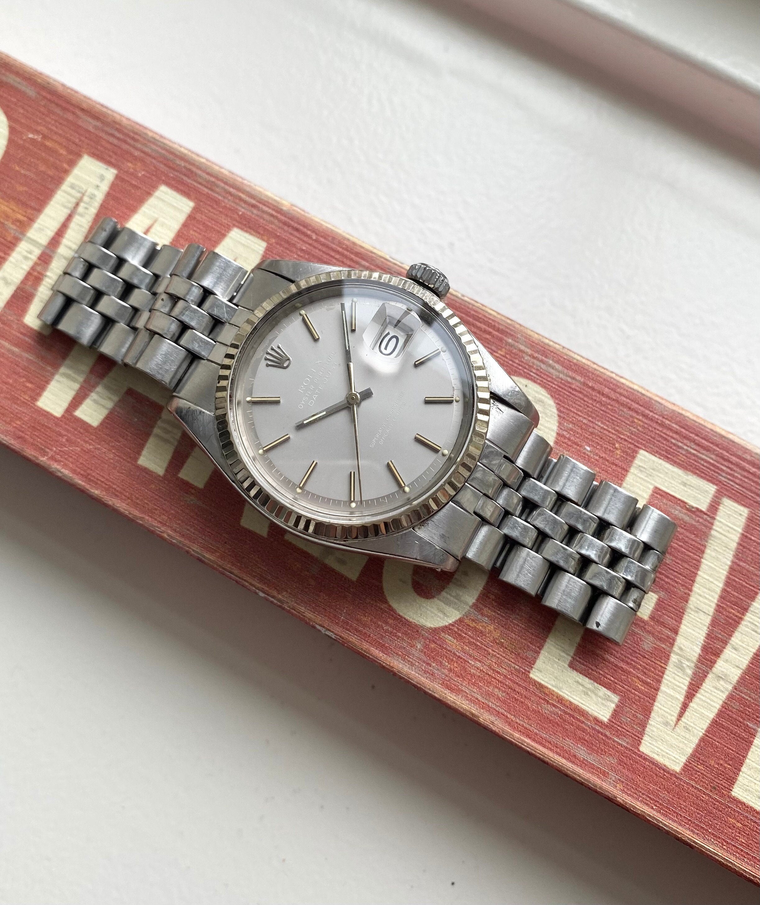 Vintage Rolex Datejust Ref 1601 70s Automatic "Ghost" Dial 36mm w/ Papers Watch