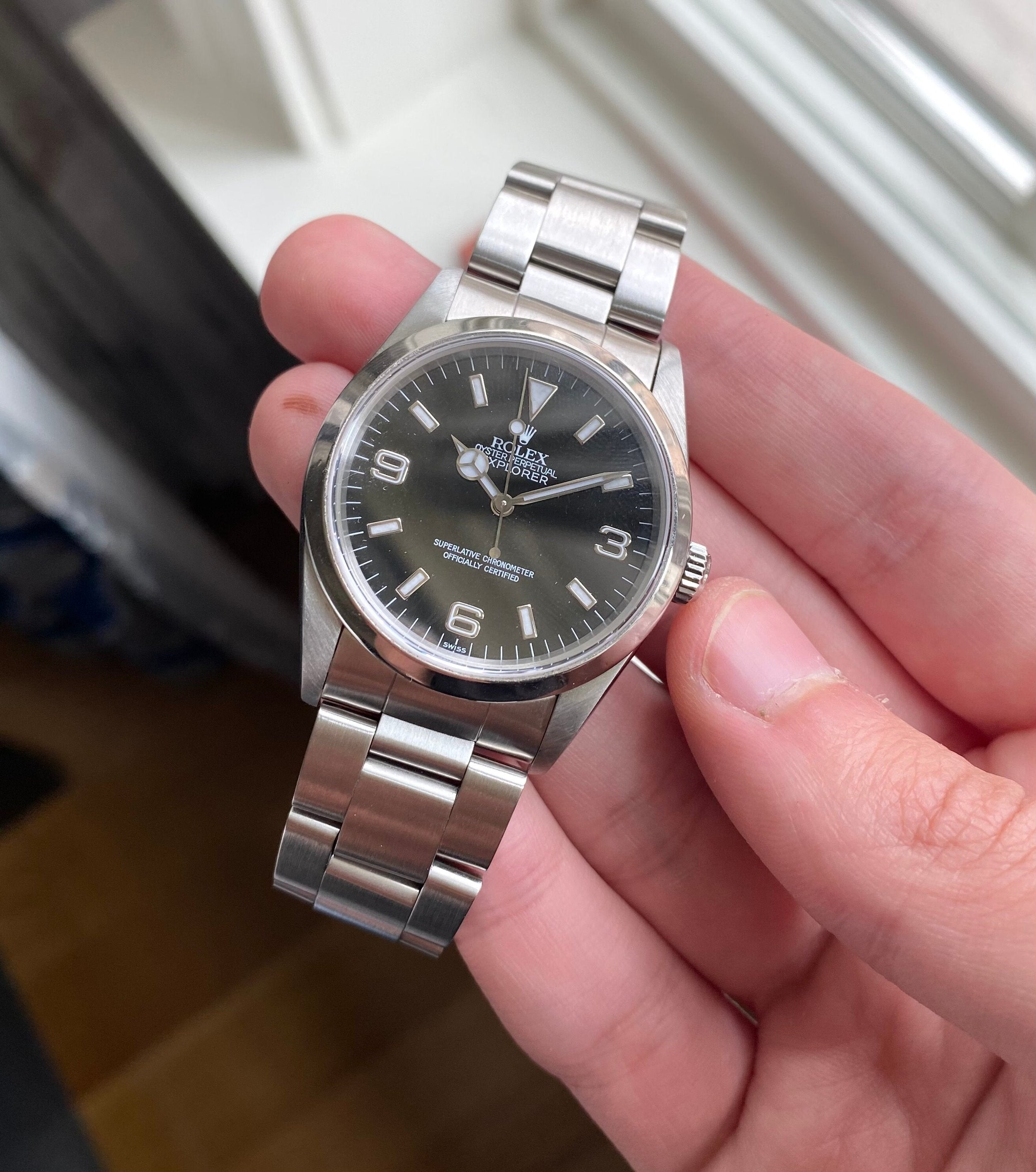 Rolex Explorer Reference 14270 2000s Black Dial 36mm Watch