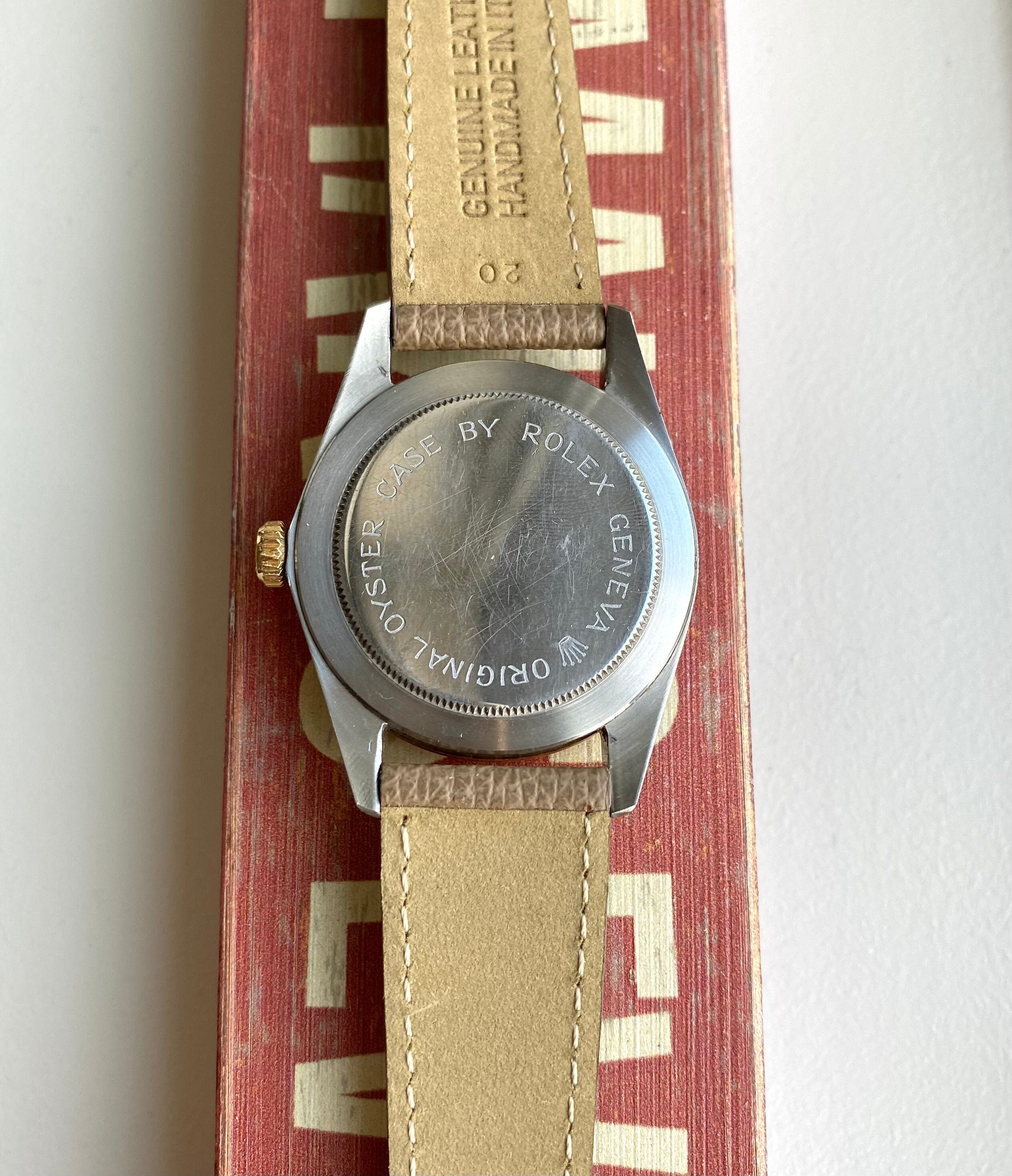 Vintage Tudor Oysterprince Date Day 38mm Jumbo Two Tone Champagne Dial Watch