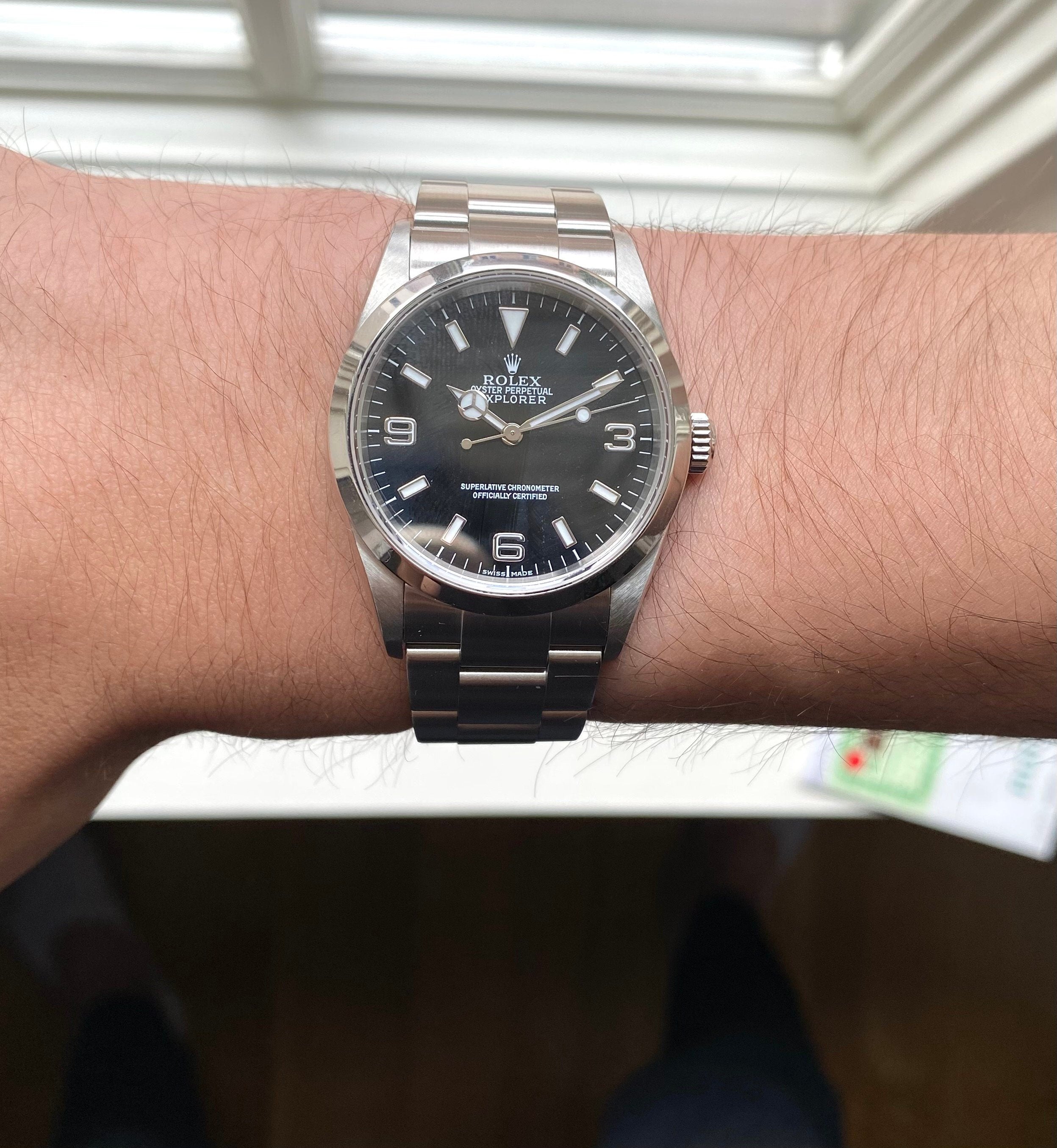 Rolex Explorer Reference 114270 2000s Black Dial 36mm Oyster Case w/ Box and Papers