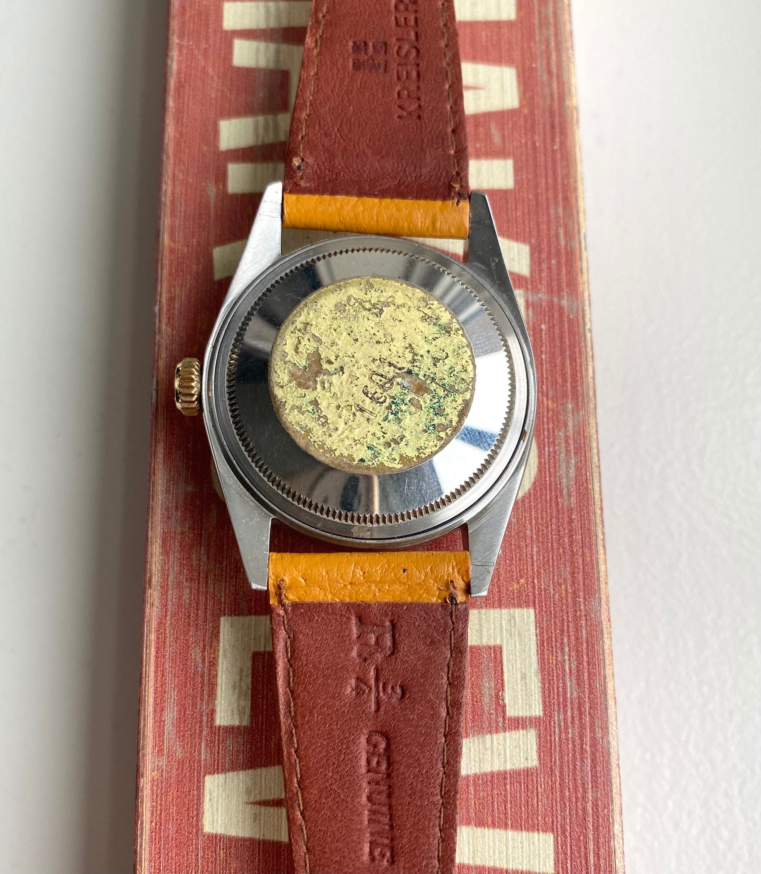 Vintage Rolex Datejust Ref 1601 70s Automatic Two Tone Champagne Dial 36mm Watch