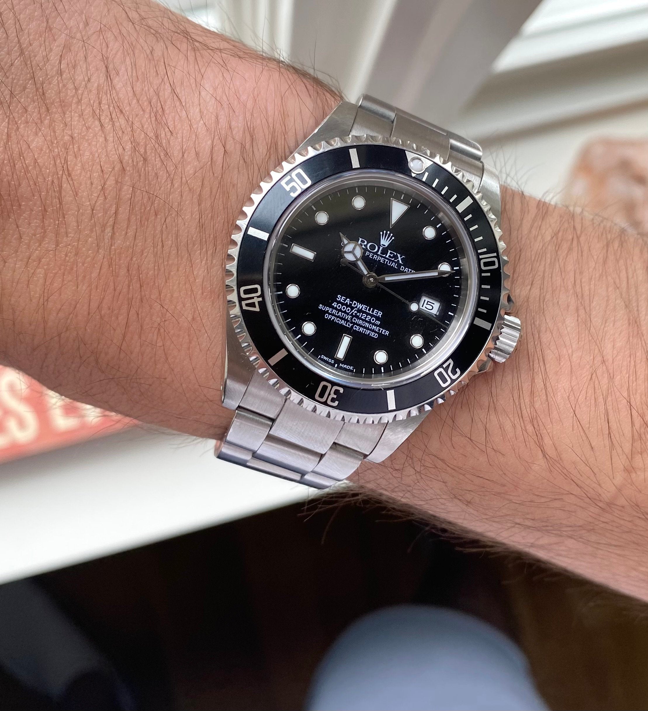 Rolex Sea Dweller Reference 16600 90s 40mm Black Dial Automatic Watch