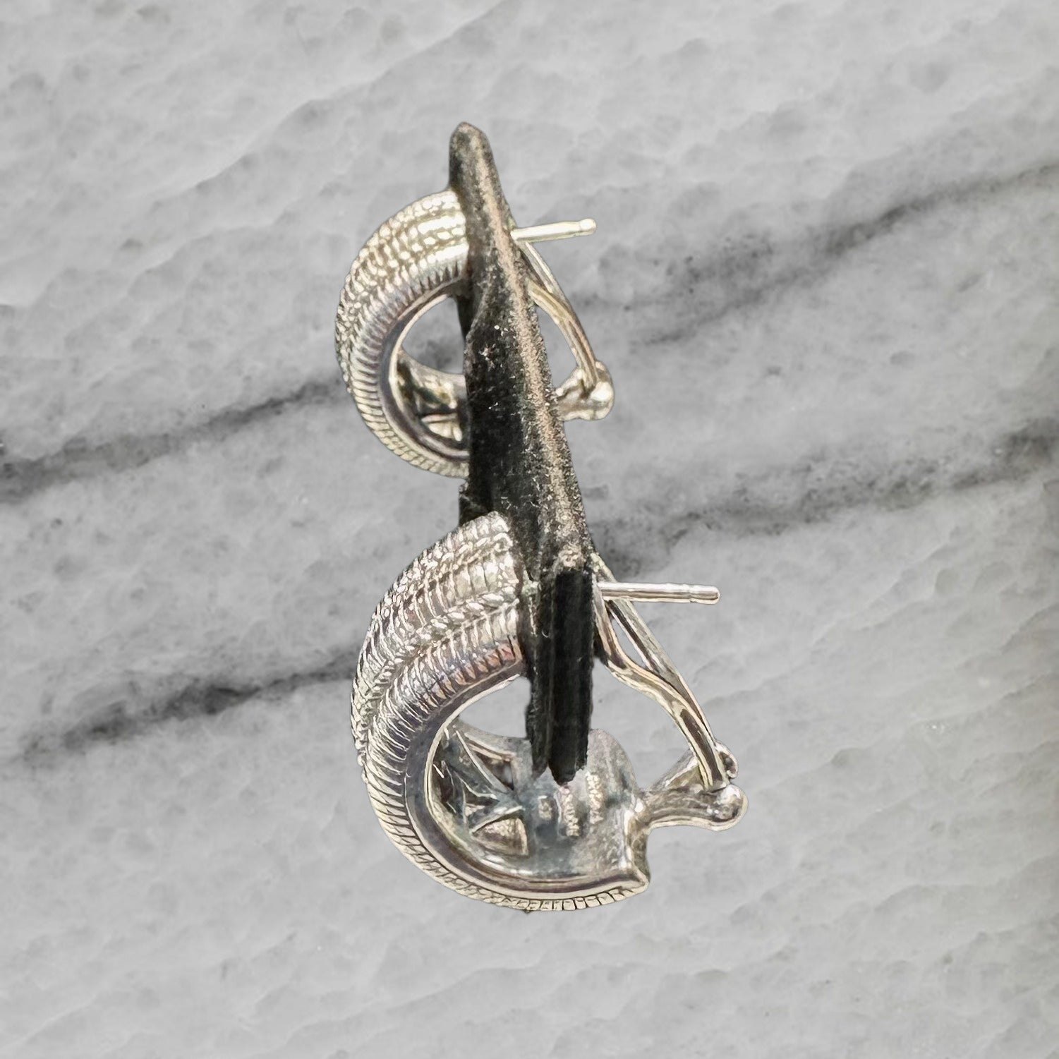 Judith Ripka Sterling Silver Wide Cable Half Hoop Earrings
