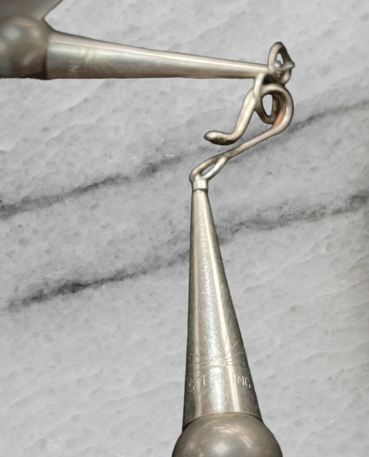 Mexico Vintage Sterling Silver Necklace with Abalone 17 5