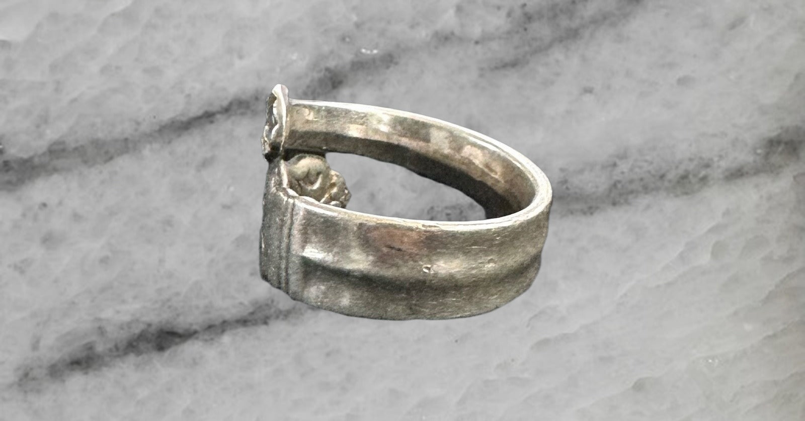 Royal Danish by International Silver Vintage Sterling Silver Spoon Ring Size 5