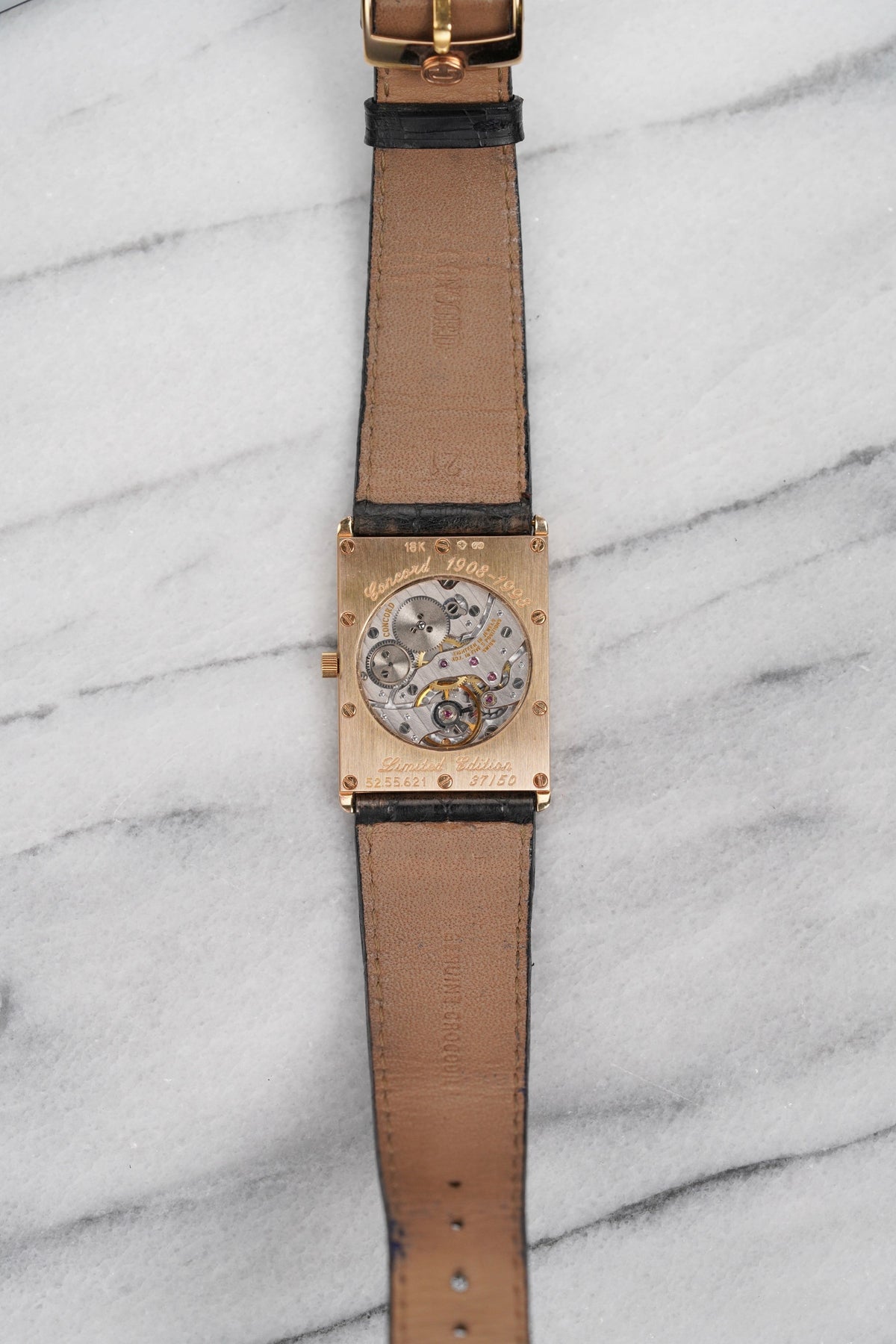 Vintage 1998 Concord "Year of The Dragon" 18K Rose Gold Enamel Dial Manual 29mm
