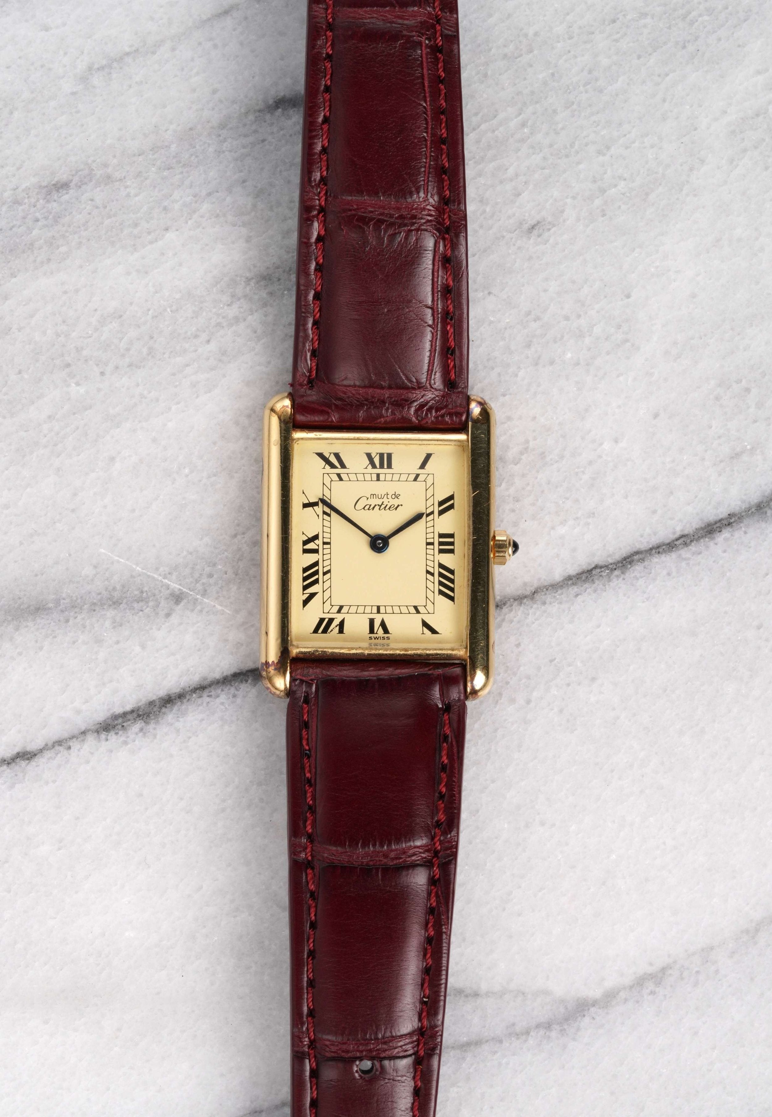 Cartier Tank - Lemon Dial w/ Papers