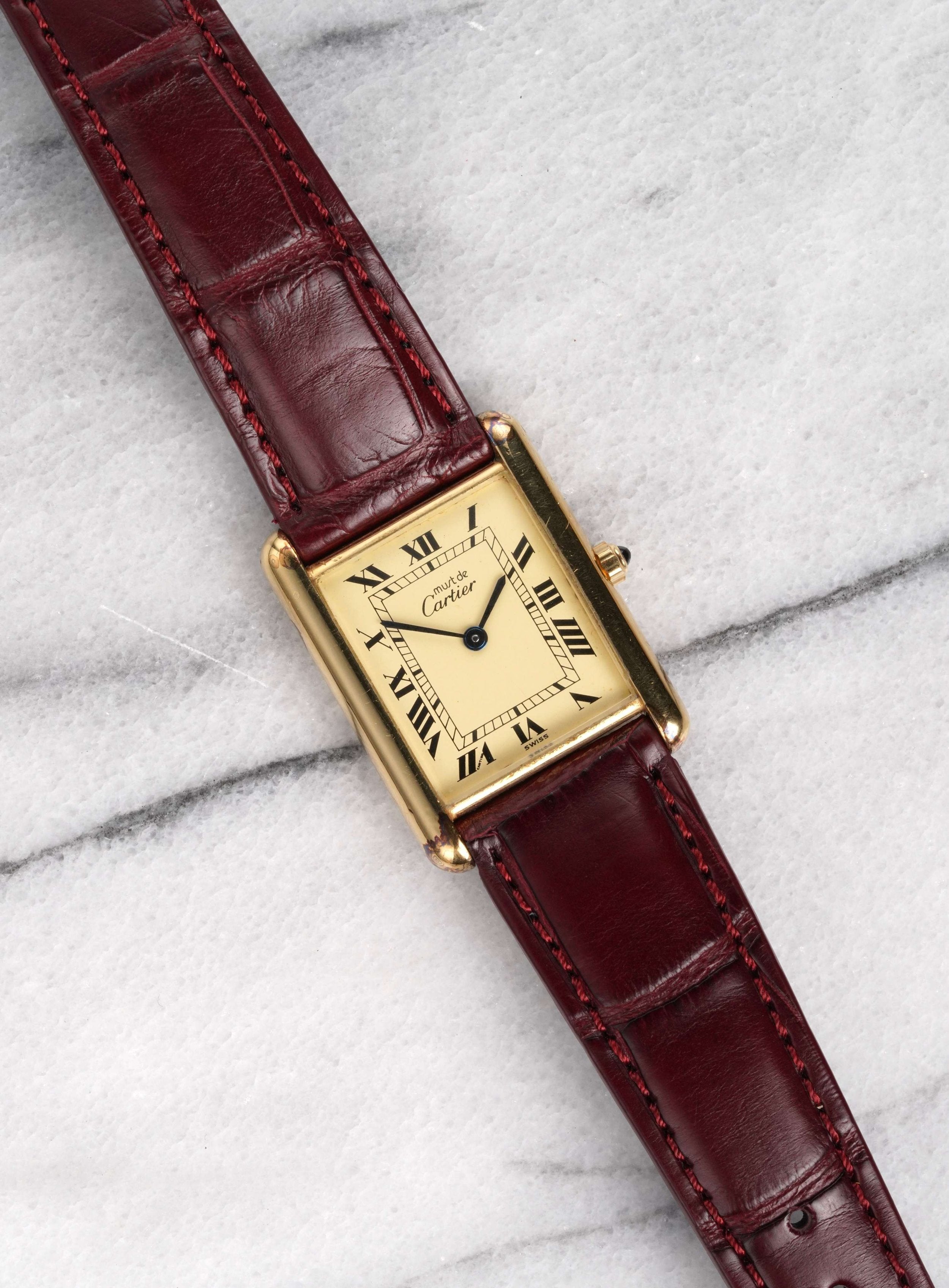 Cartier Tank - Lemon Dial w/ Papers