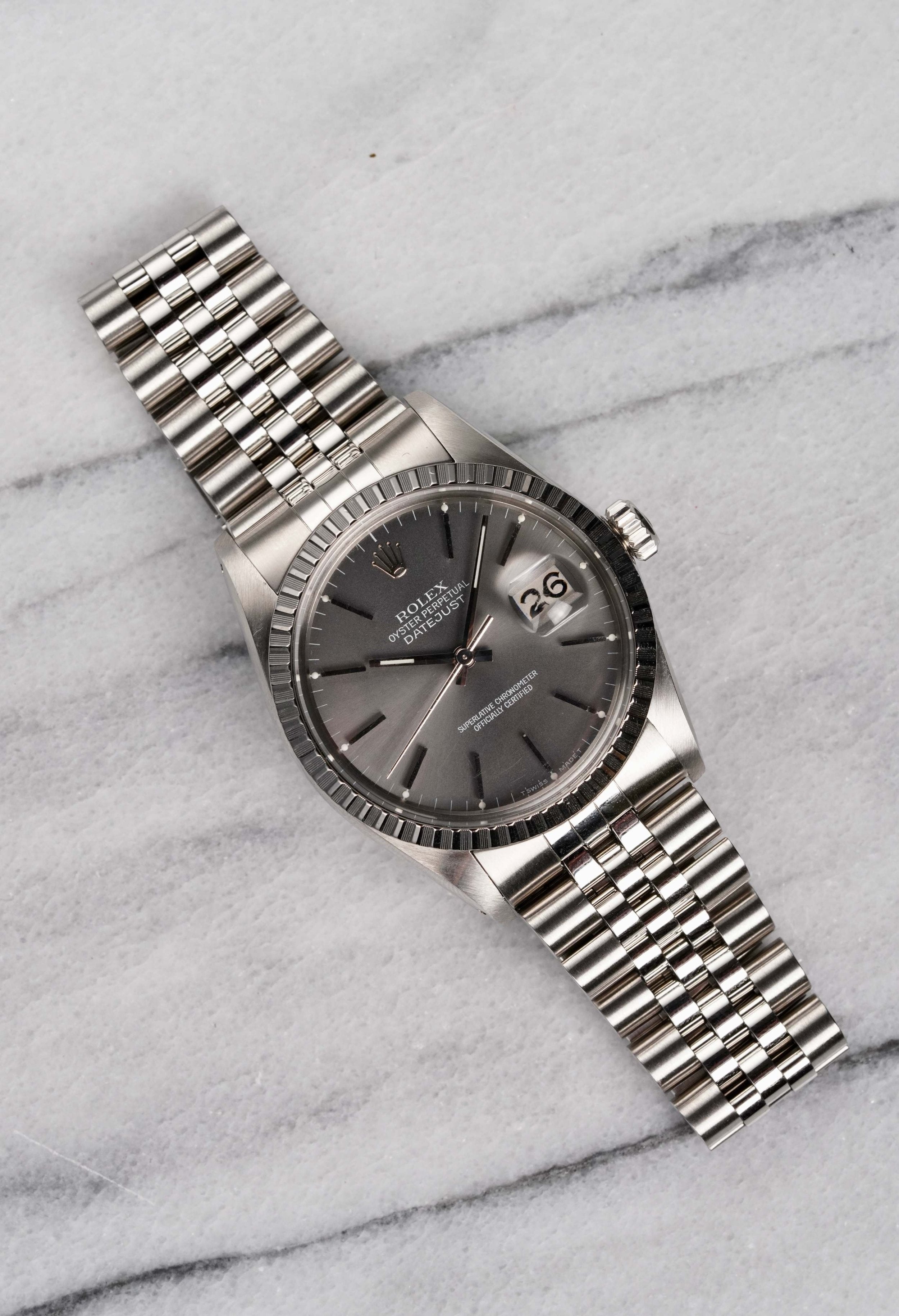 Rolex Datejust 16030 - Grey Dial