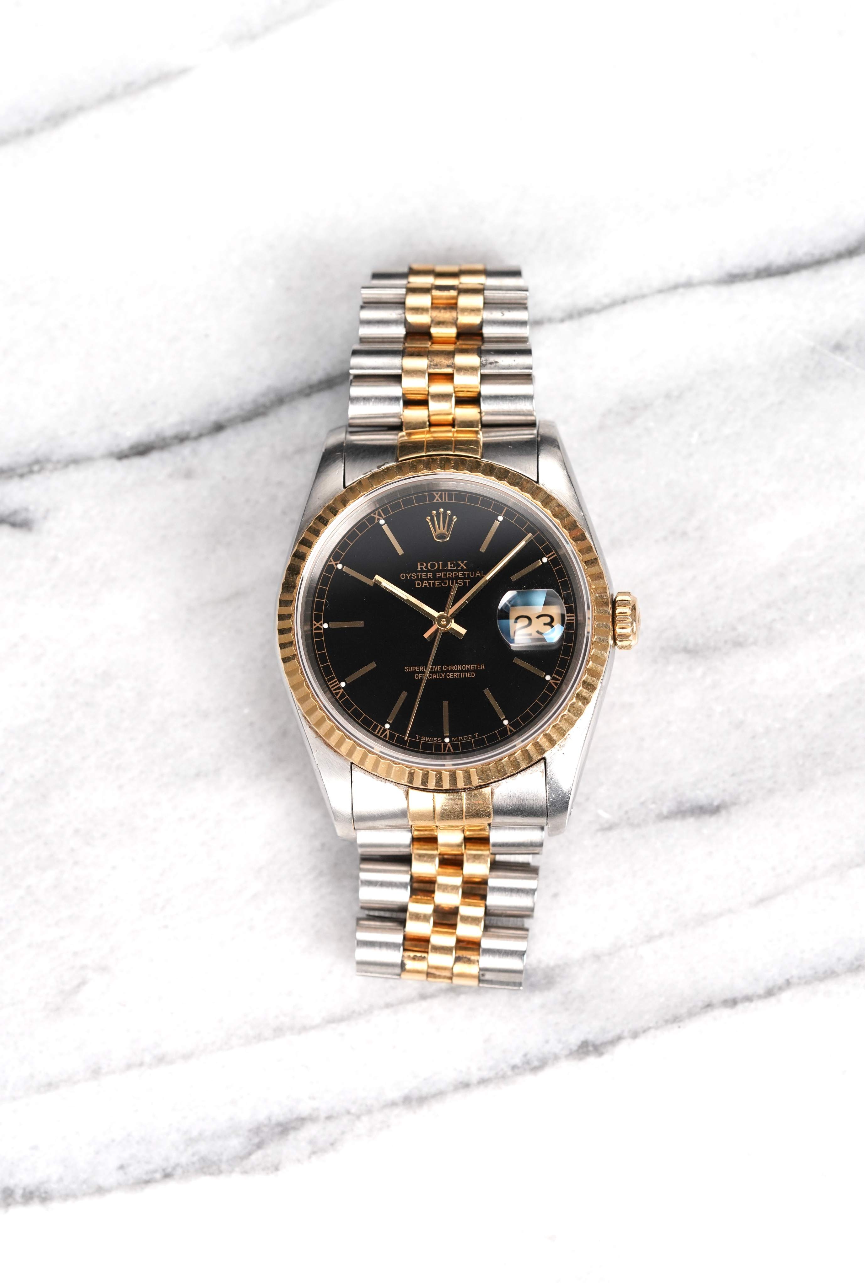 Rolex Datejust 16233- Black Dial.