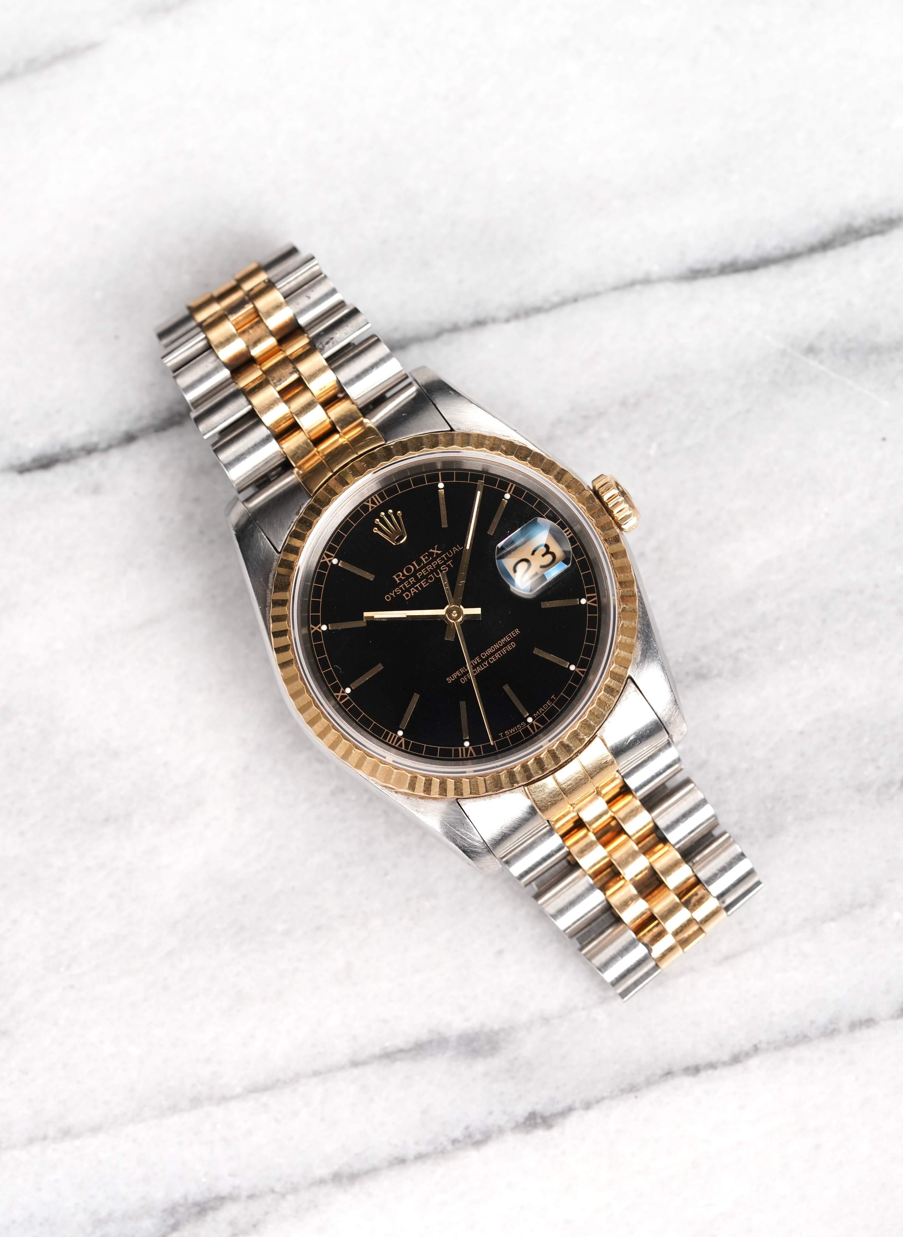 Rolex Datejust 16233- Black Dial.