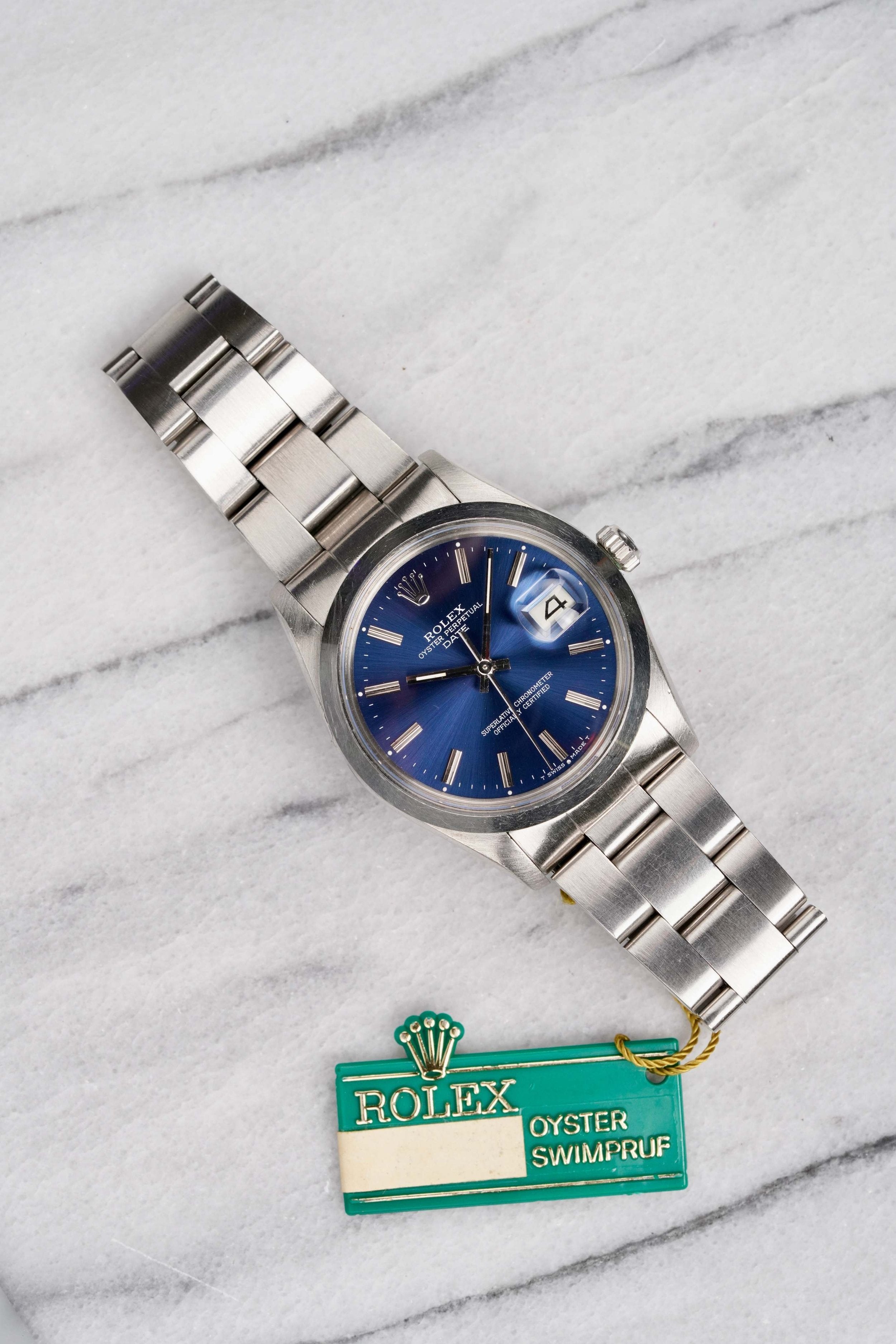 Rolex OP 15000 - Blue Dial w/ Papers