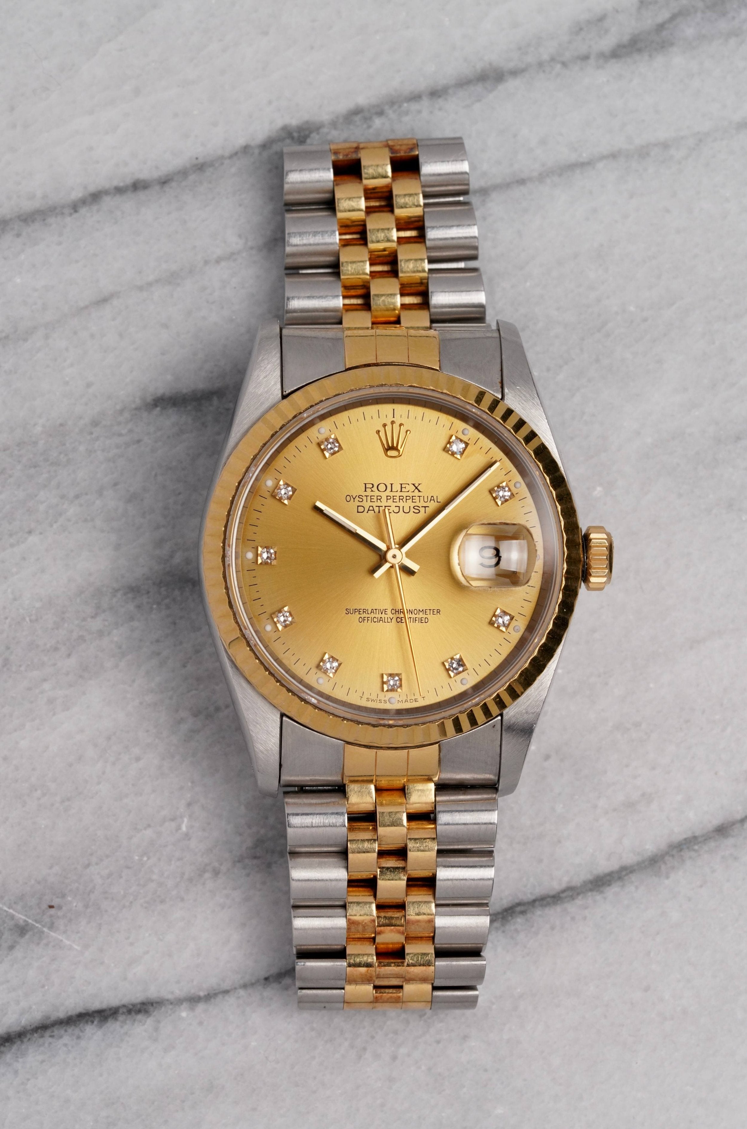 Rolex Datejust 16233G - Diamond Dial