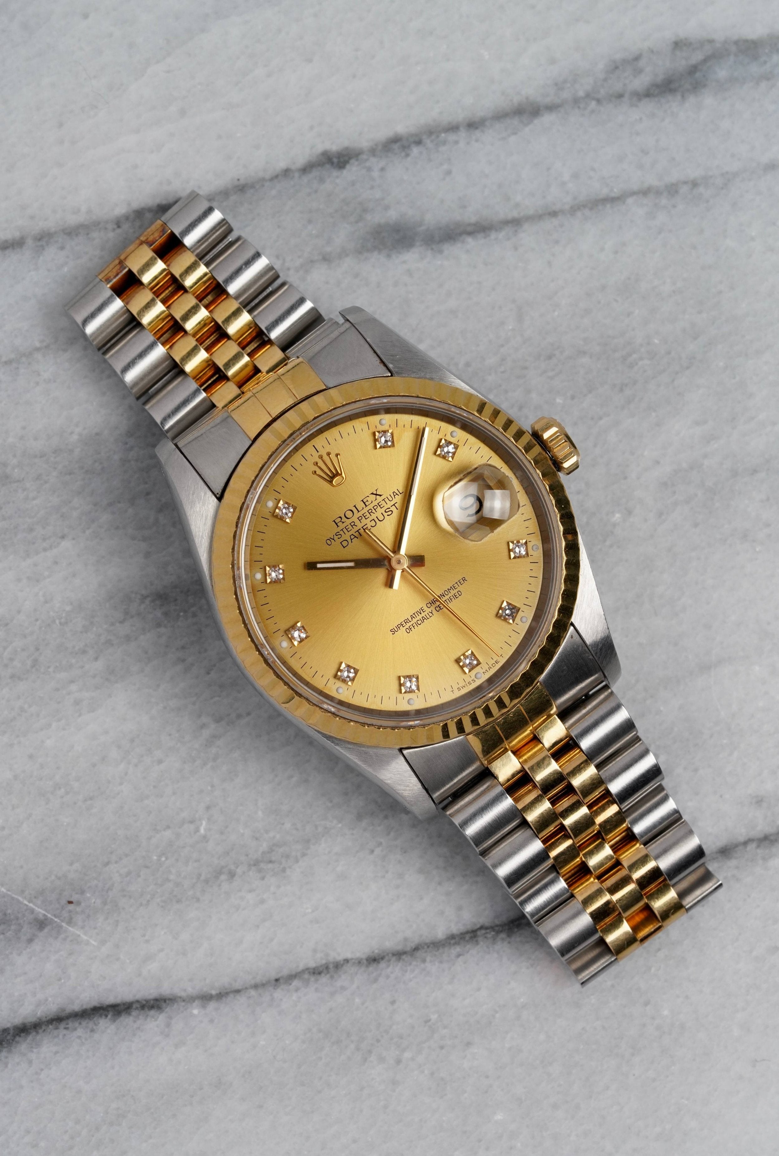 Rolex Datejust 16233G - Diamond Dial