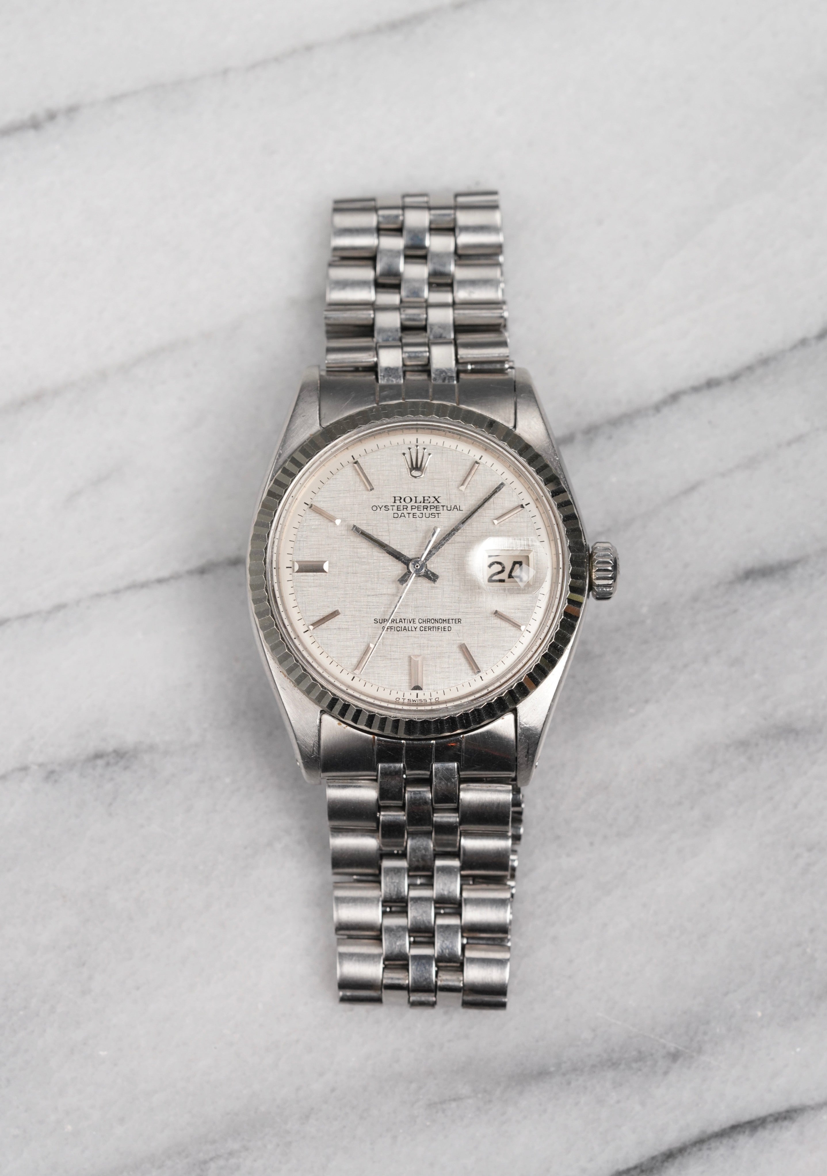 Rolex Datejust 1601 - Silver Linen Sigma Dial