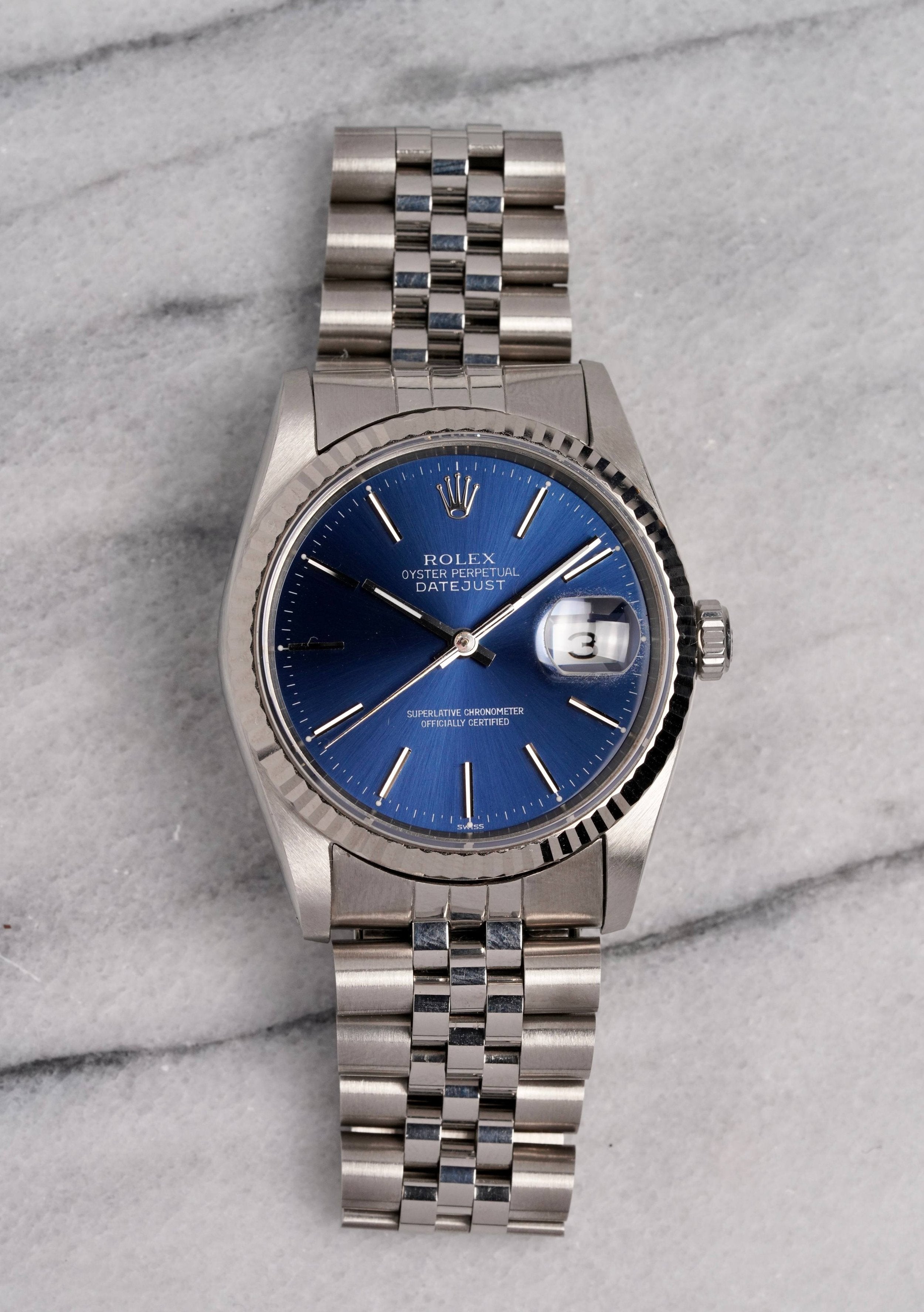 Rolex Datejust 16234 - Blue Dial.