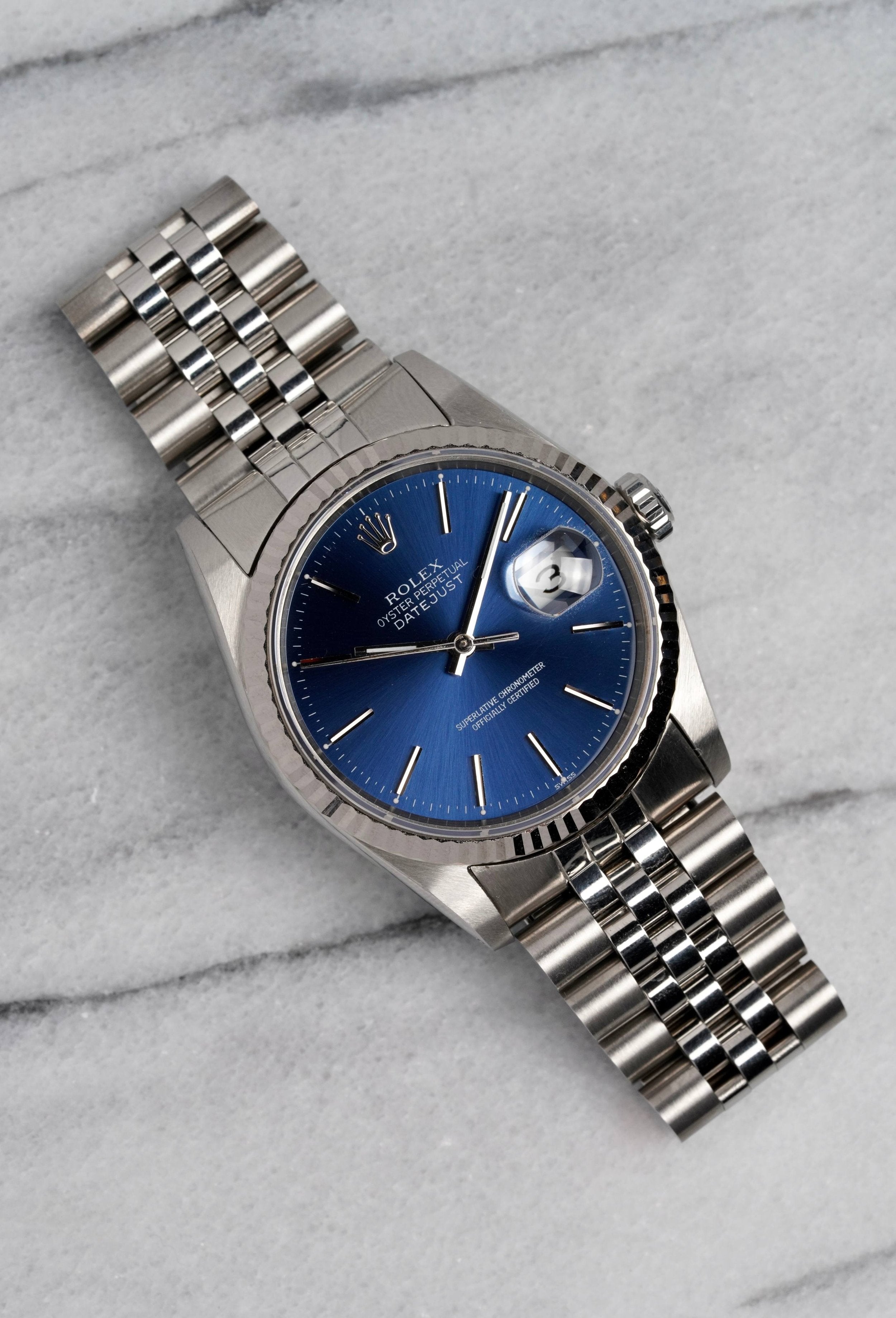 Rolex Datejust 16234 - Blue Dial.