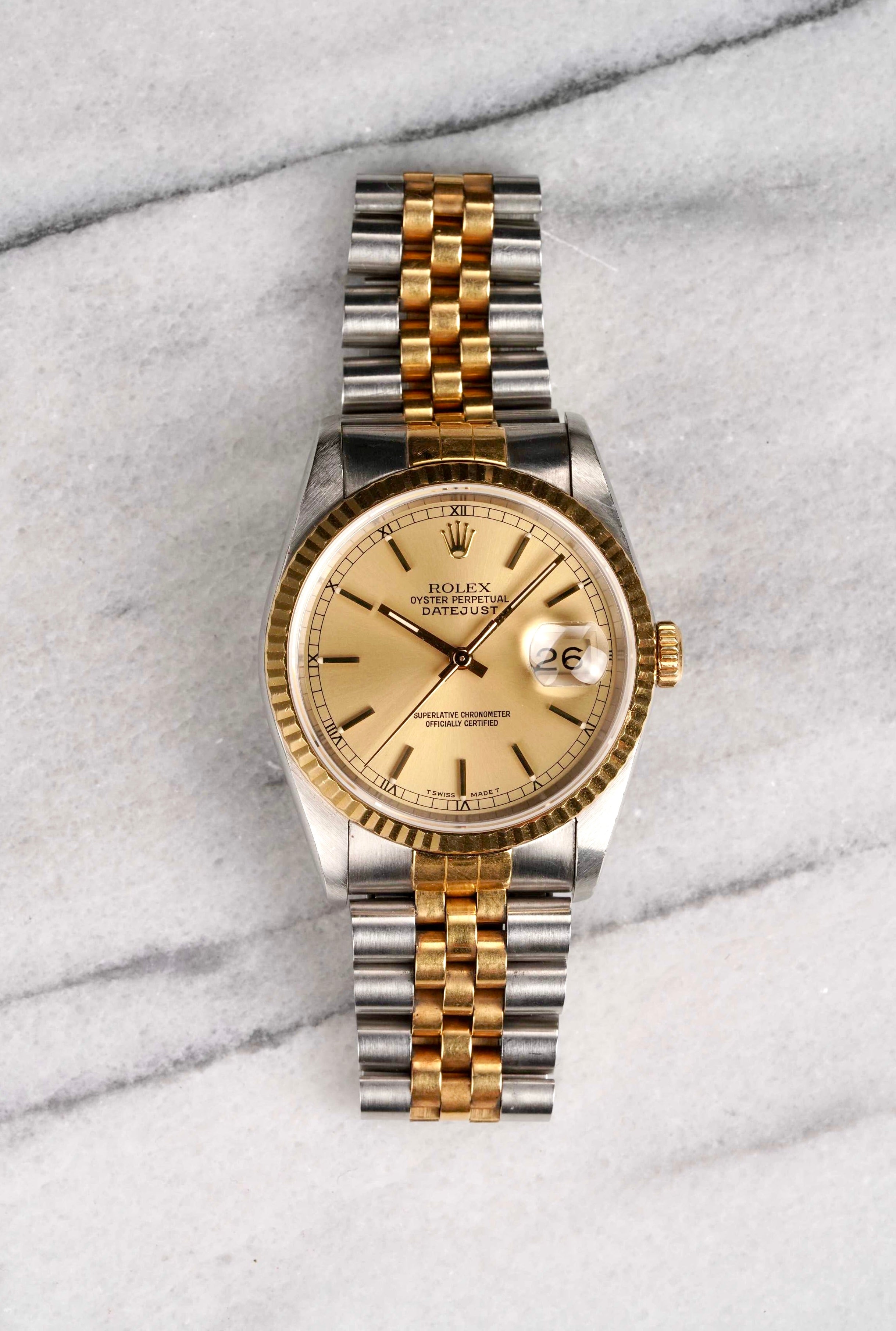 Rolex Datejust 16233- Champagne Dial.