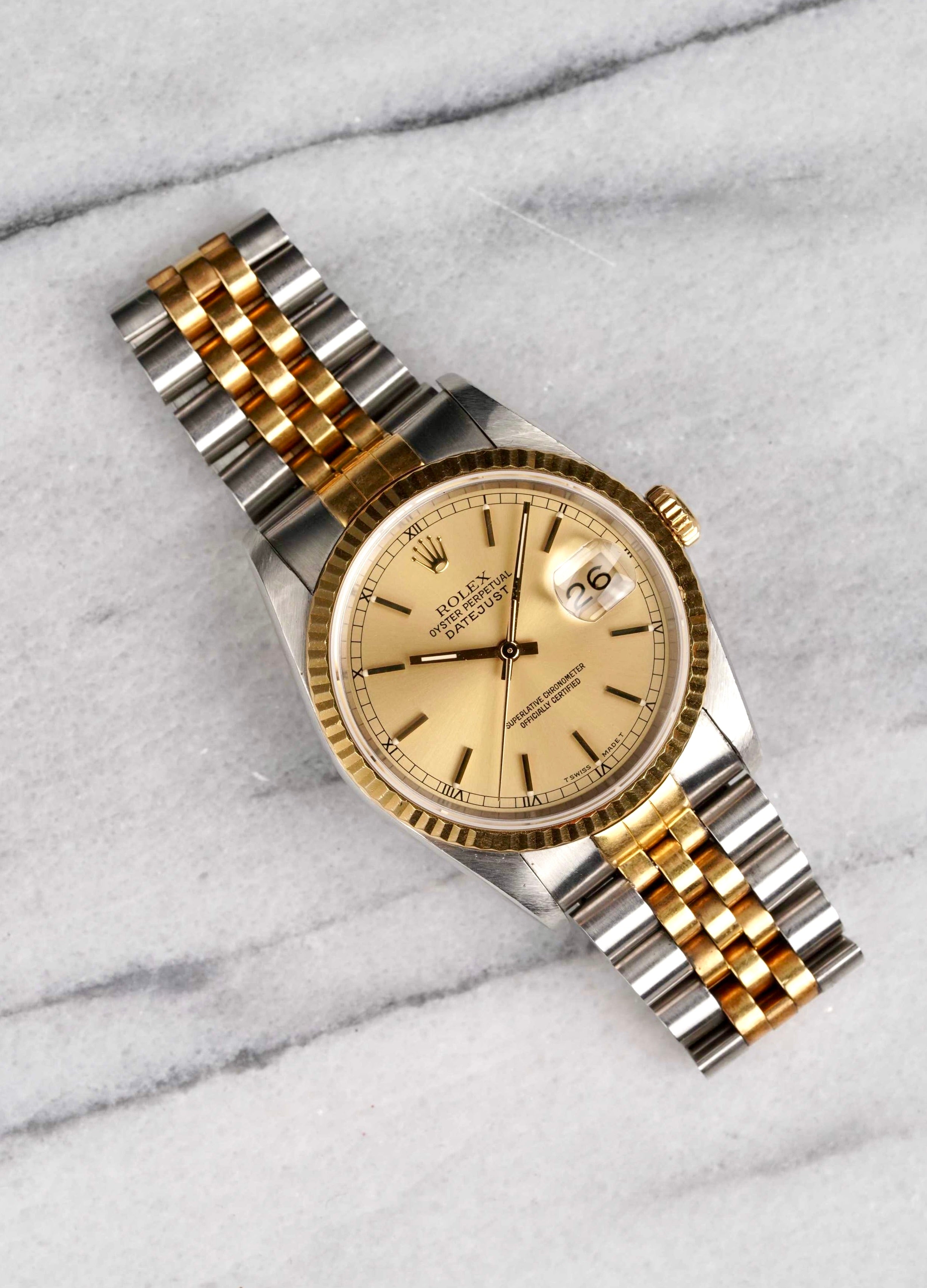 Rolex Datejust 16233- Champagne Dial.