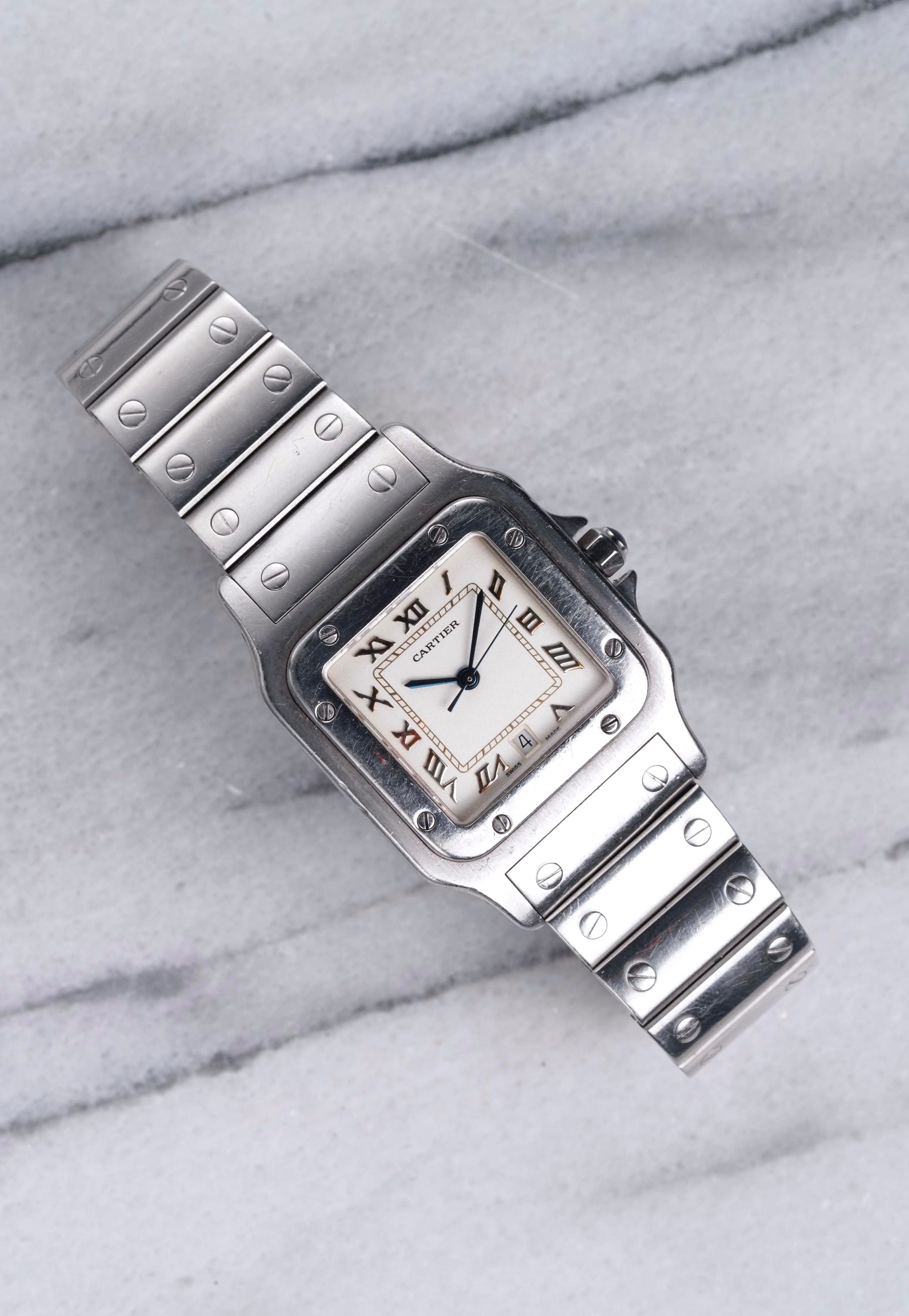 Cartier Santos 1564 - White Dial.