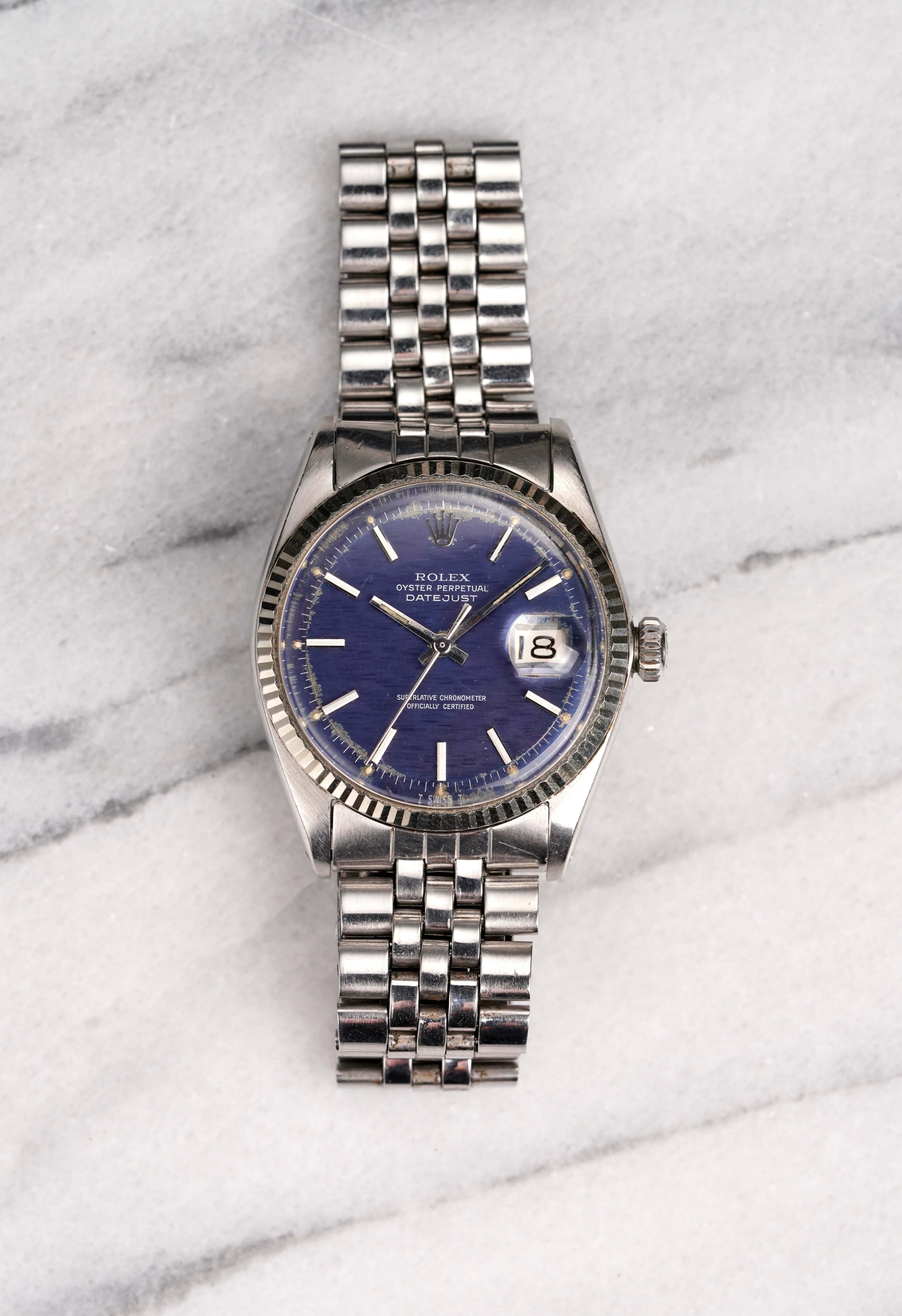 Rolex Datejust 1601 - Blue Mosaic Dial