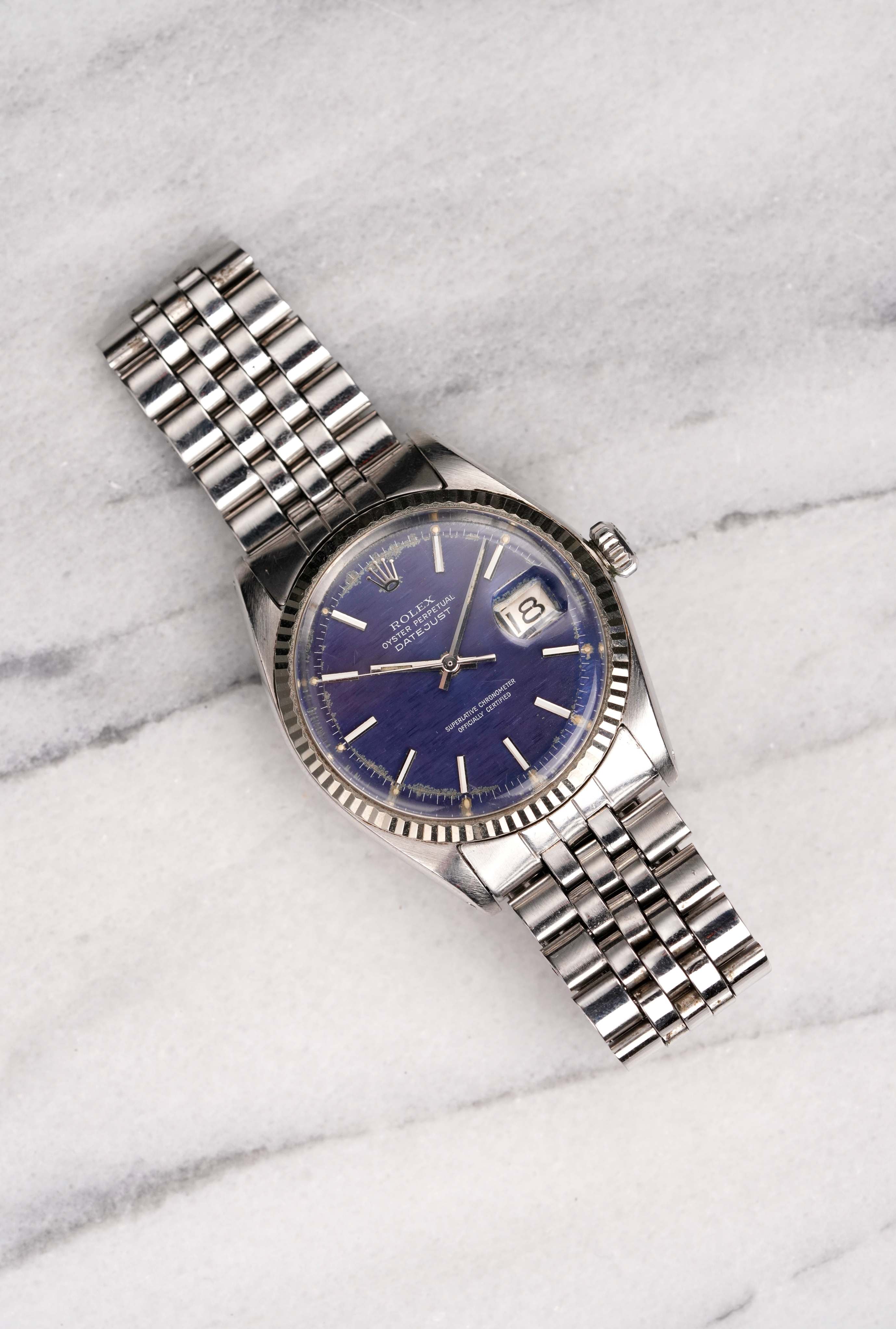 Rolex Datejust 1601 - Blue Mosaic Dial