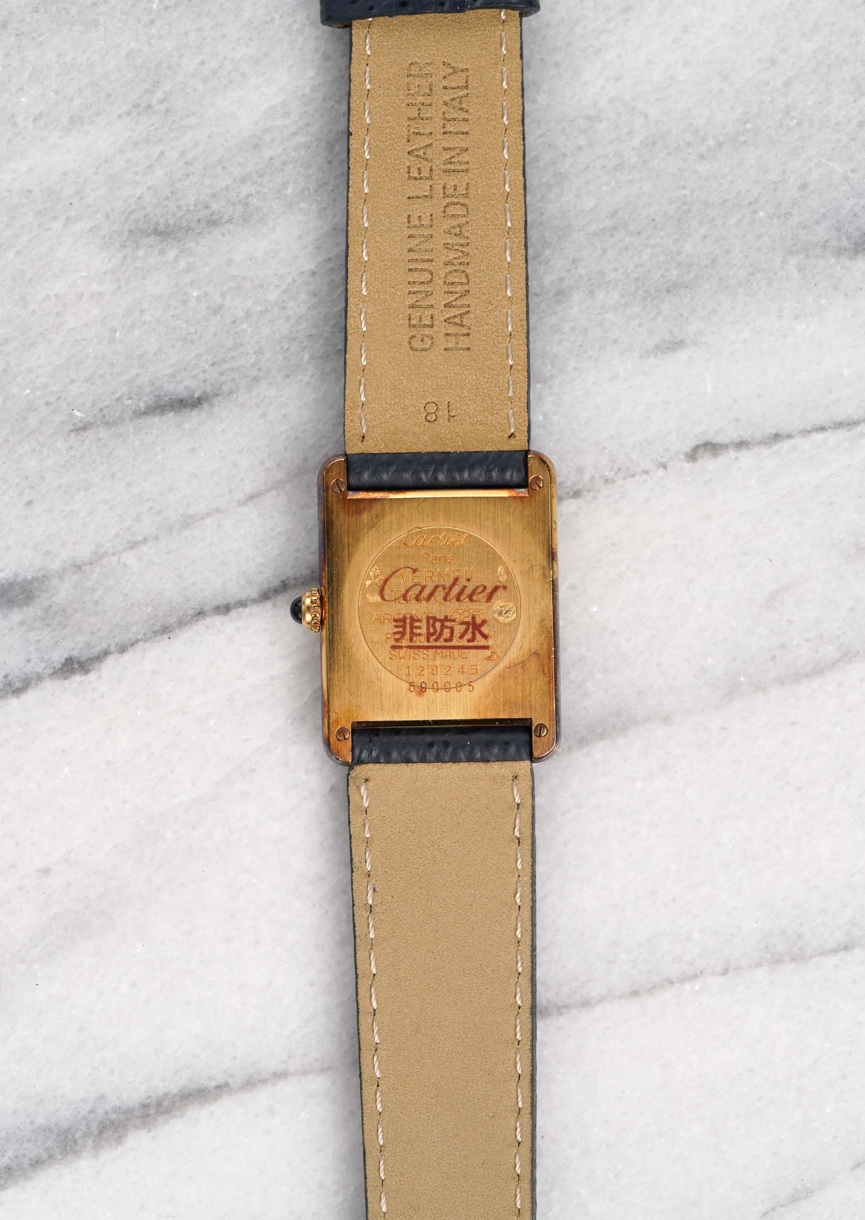 Cartier Tank - Lemon Dial