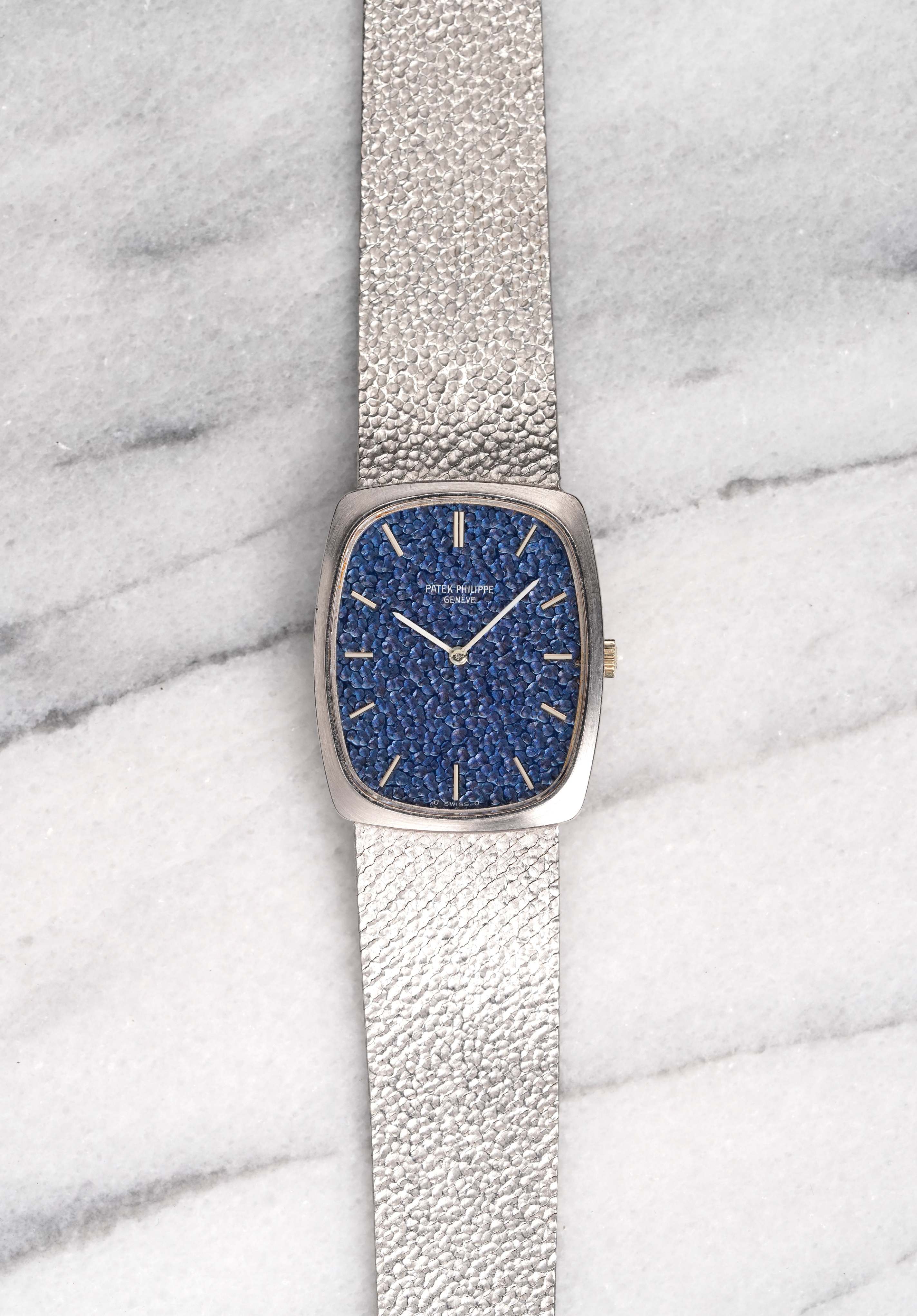 Patek Philippe Blue Hammer Dial - 18K White Gold