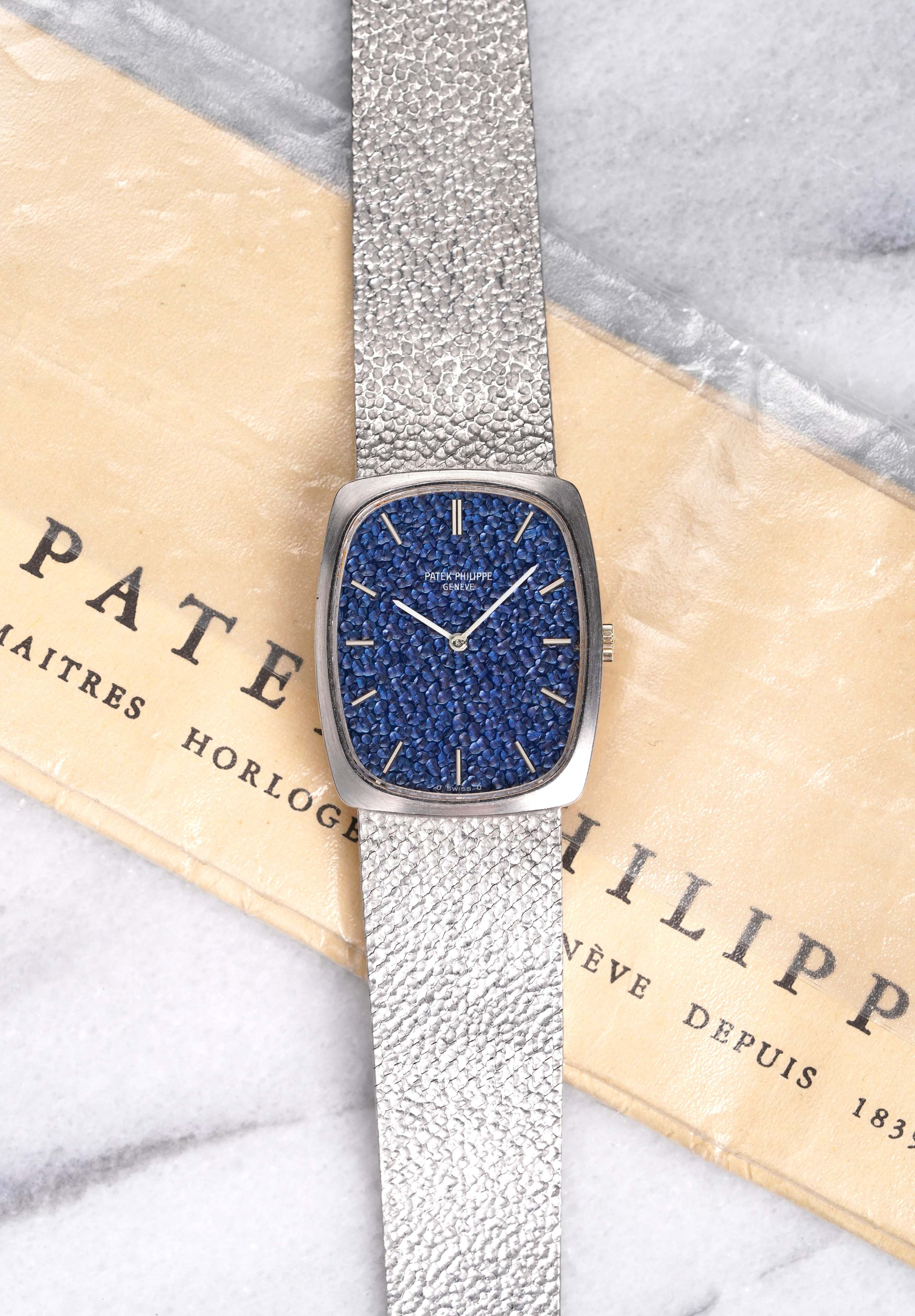 Patek Philippe Blue Hammer Dial - 18K White Gold