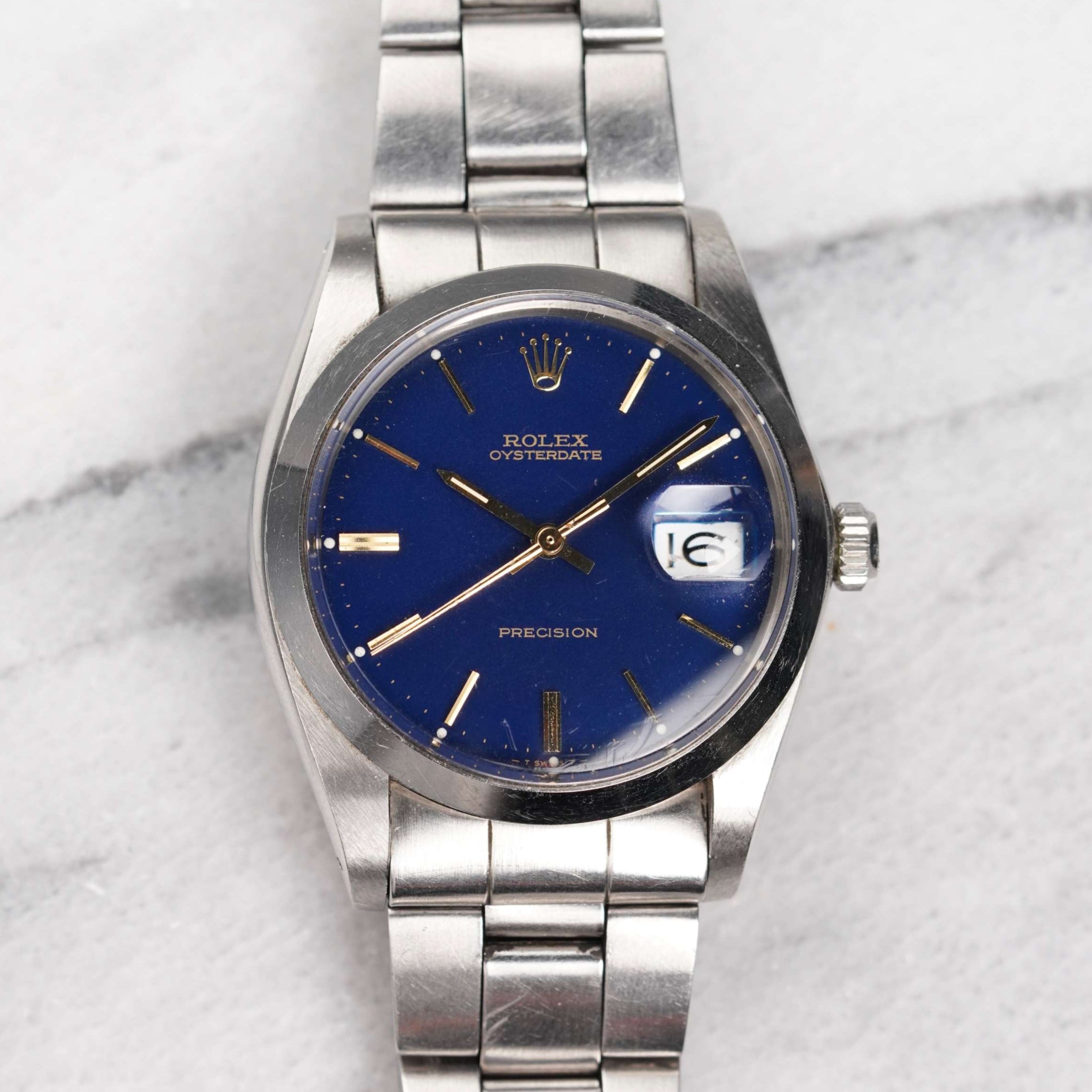 Rolex Precision Oyster Date - Blue Dial