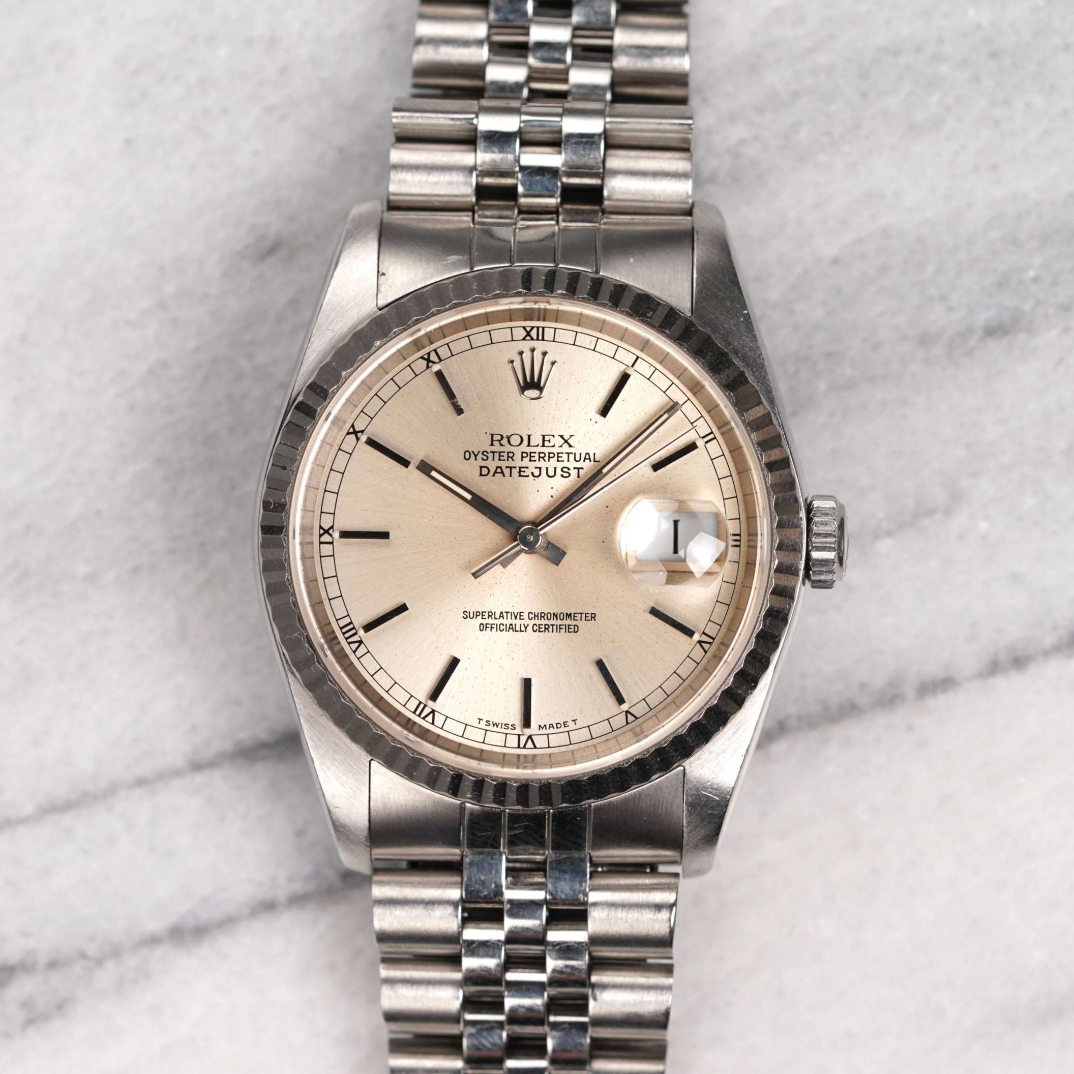 Rolex Datejust 16234 - Silver Dial.