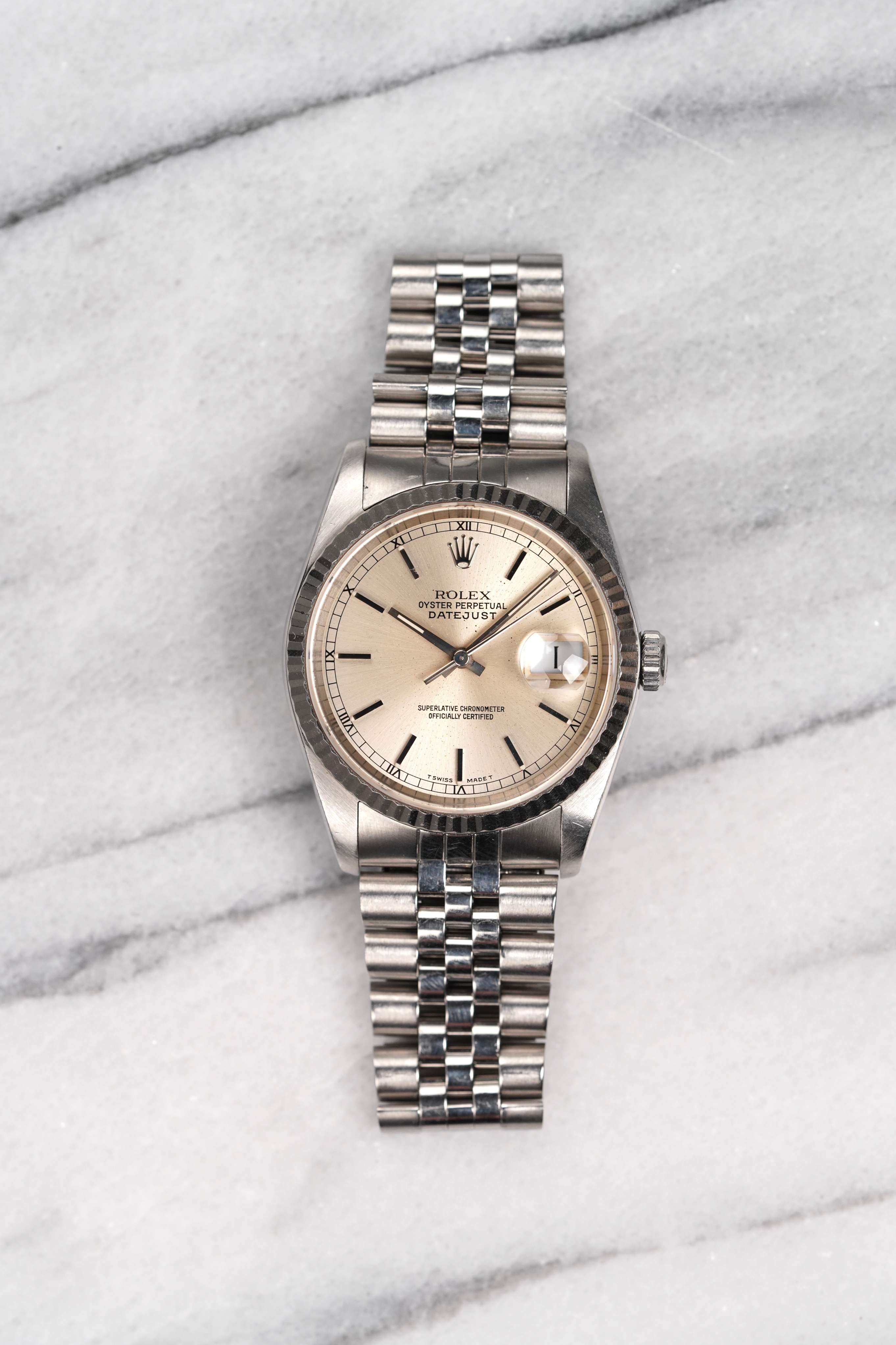 Rolex Datejust 16234 - Silver Dial.