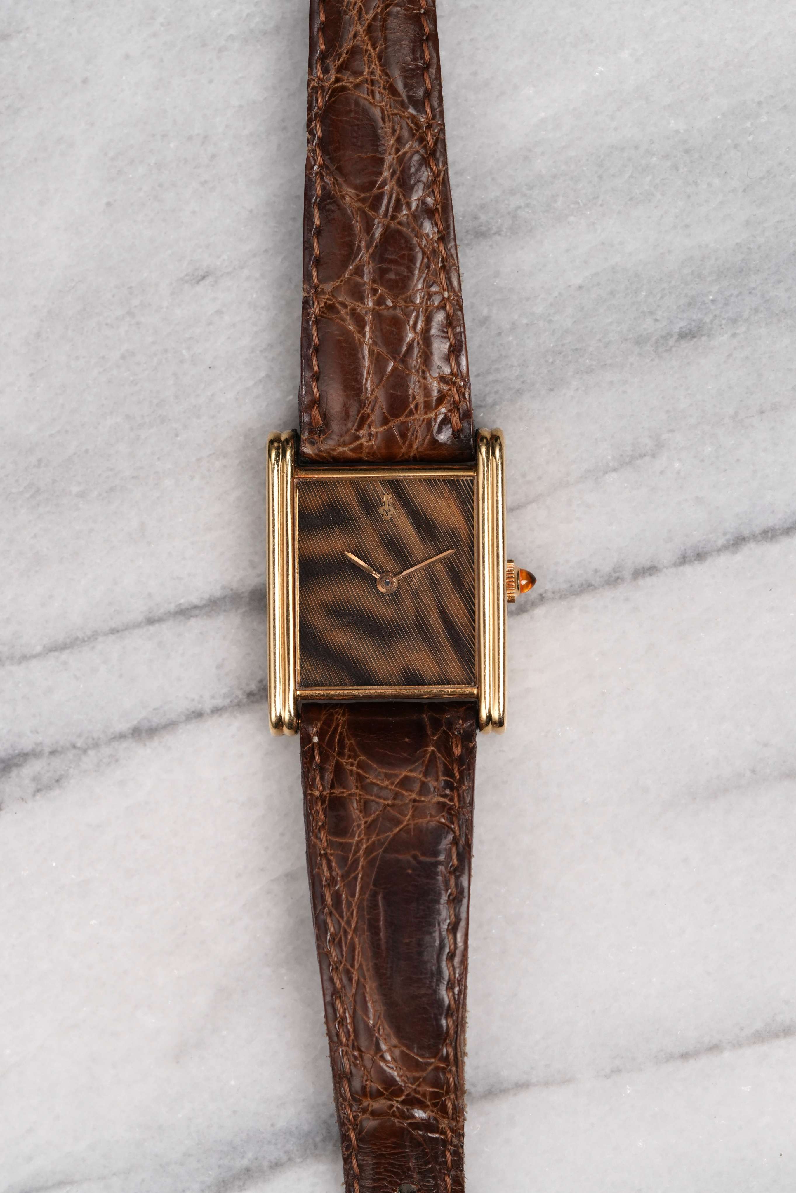 Corum Tank - 18K Yellow Gold Pheasant Dial.