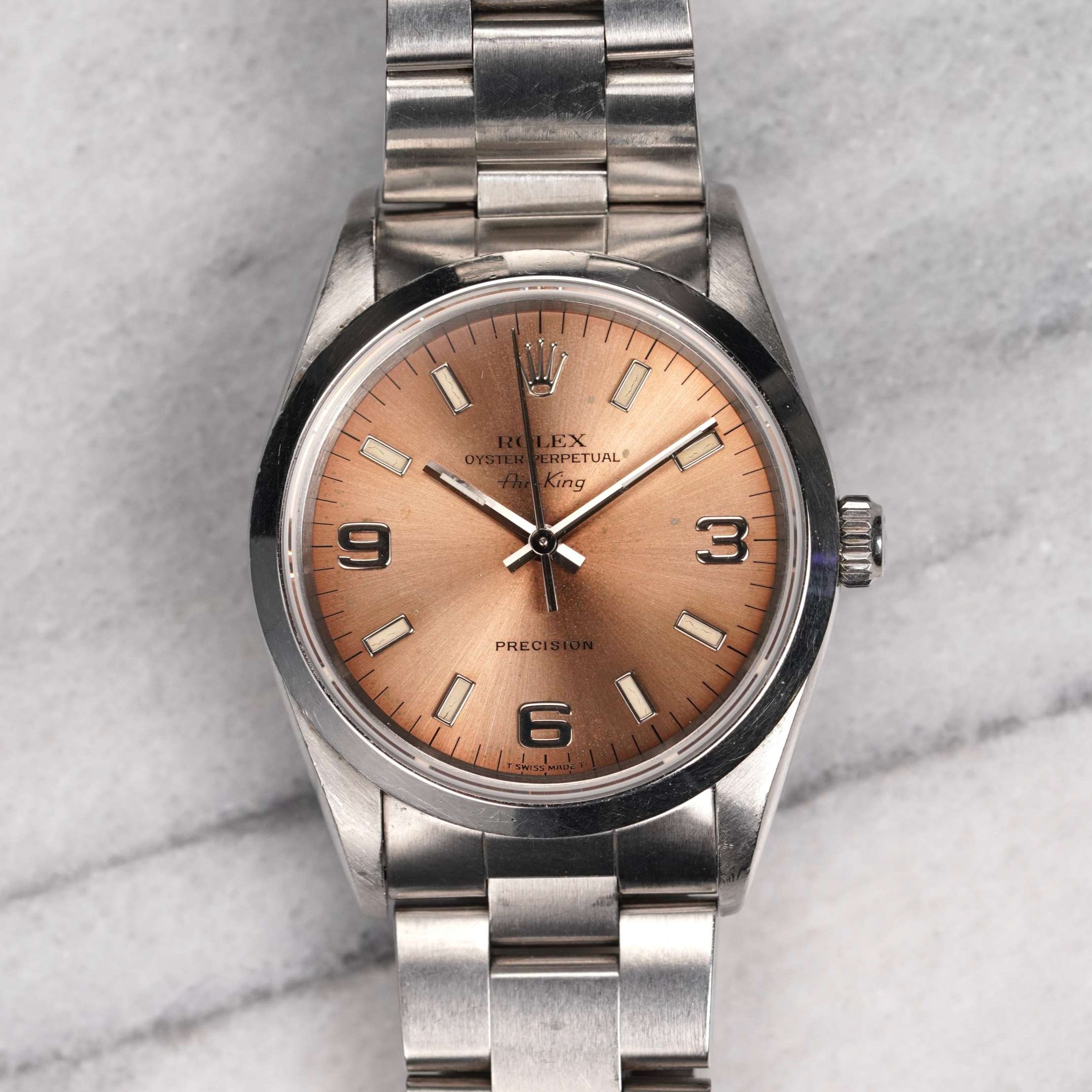 Rolex Air King 14000 - Salmon Dial.