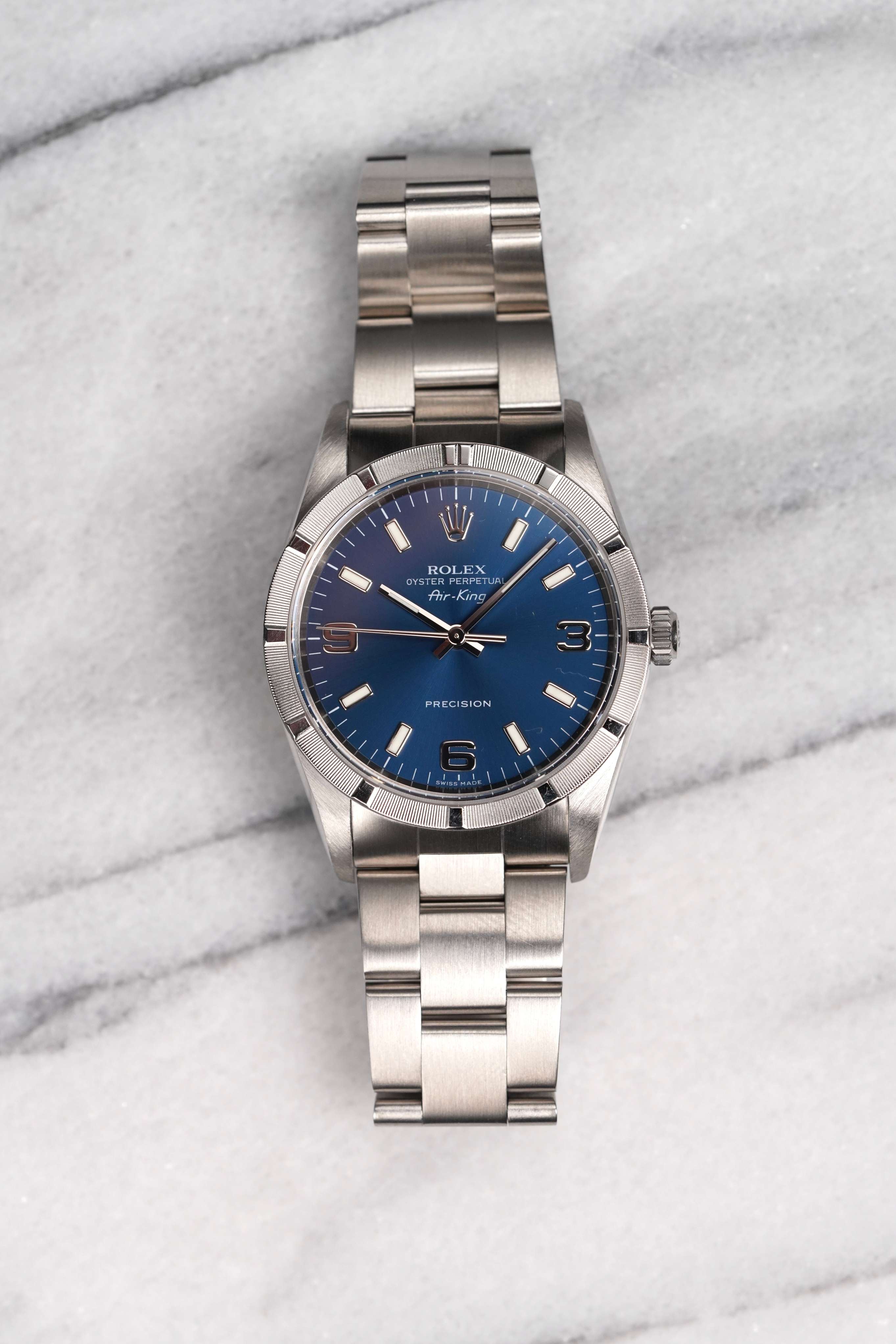 Rolex Air King 14010 - Blue Dial.