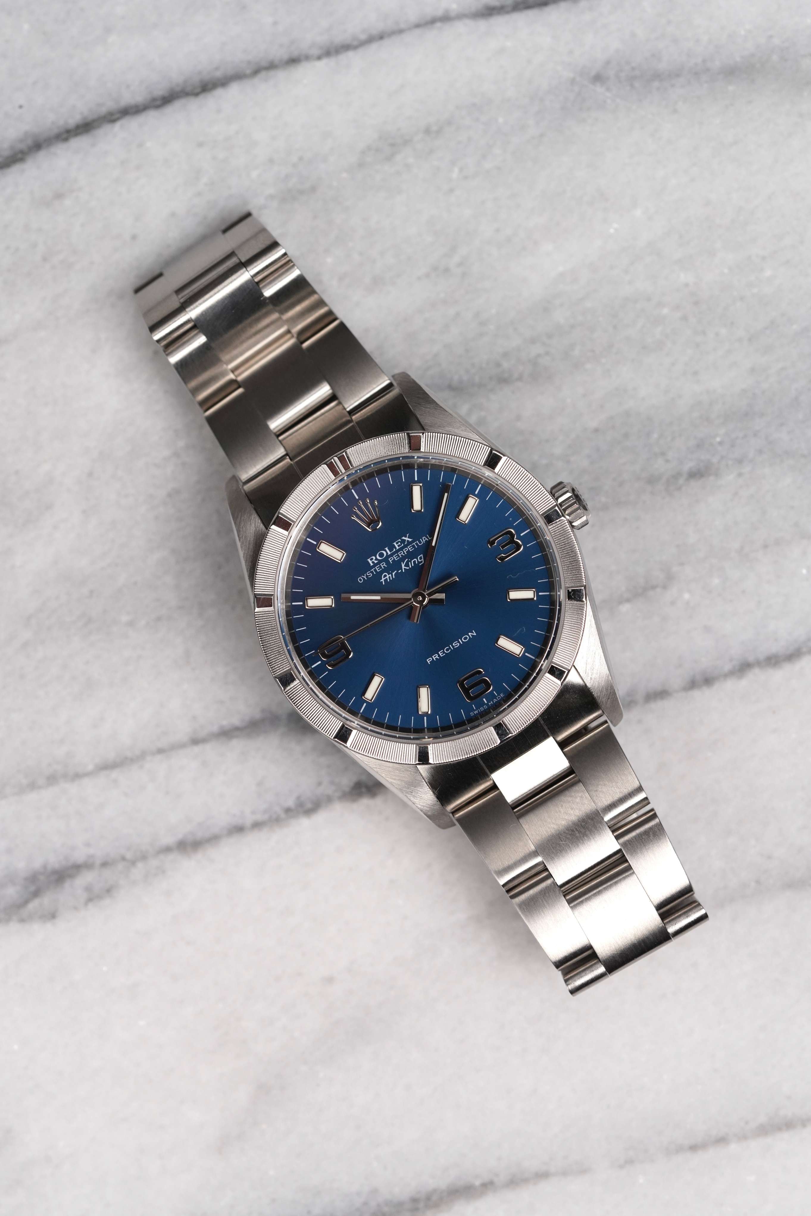 Rolex Air King 14010 - Blue Dial.