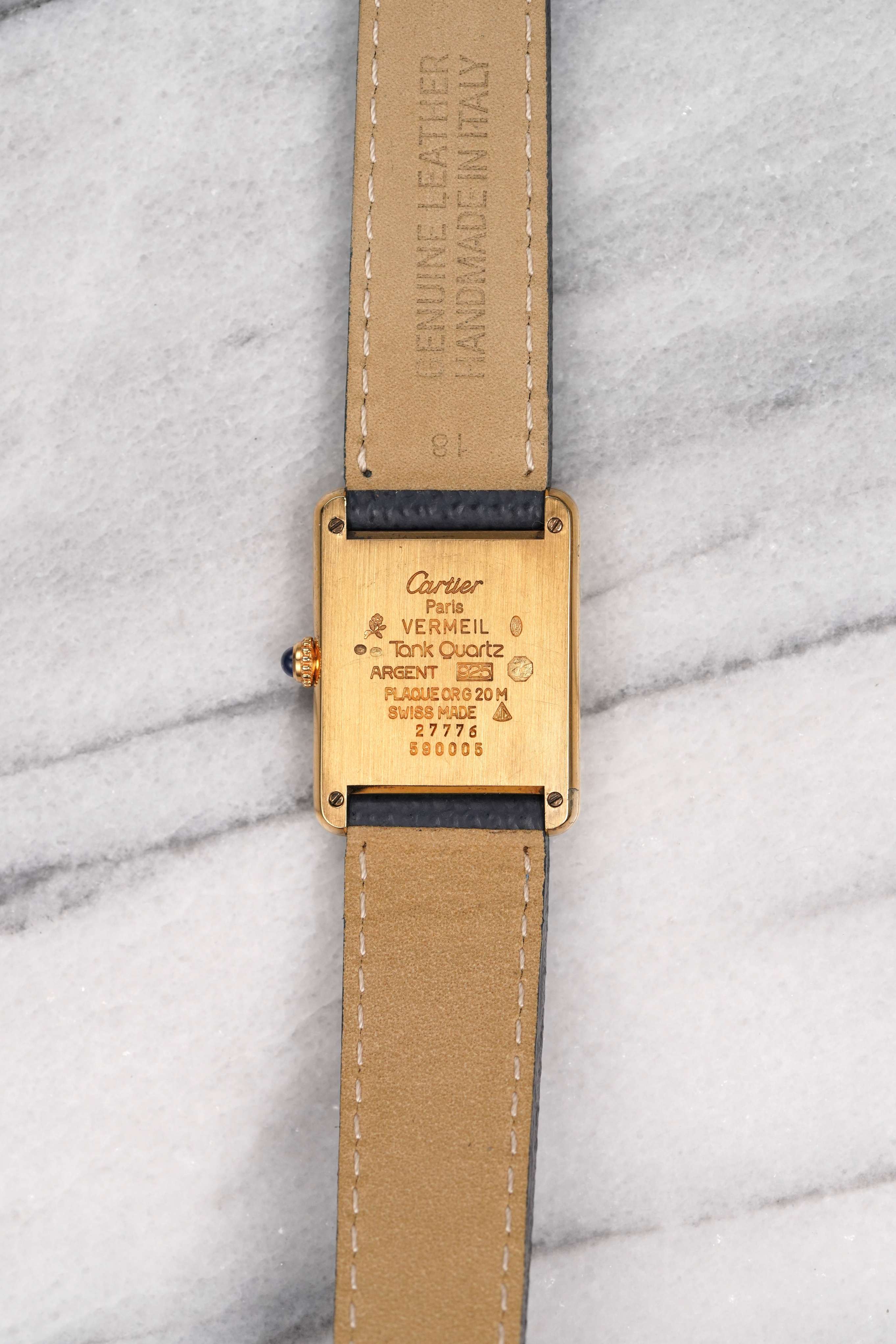 Cartier Tank - Lemon Dial.